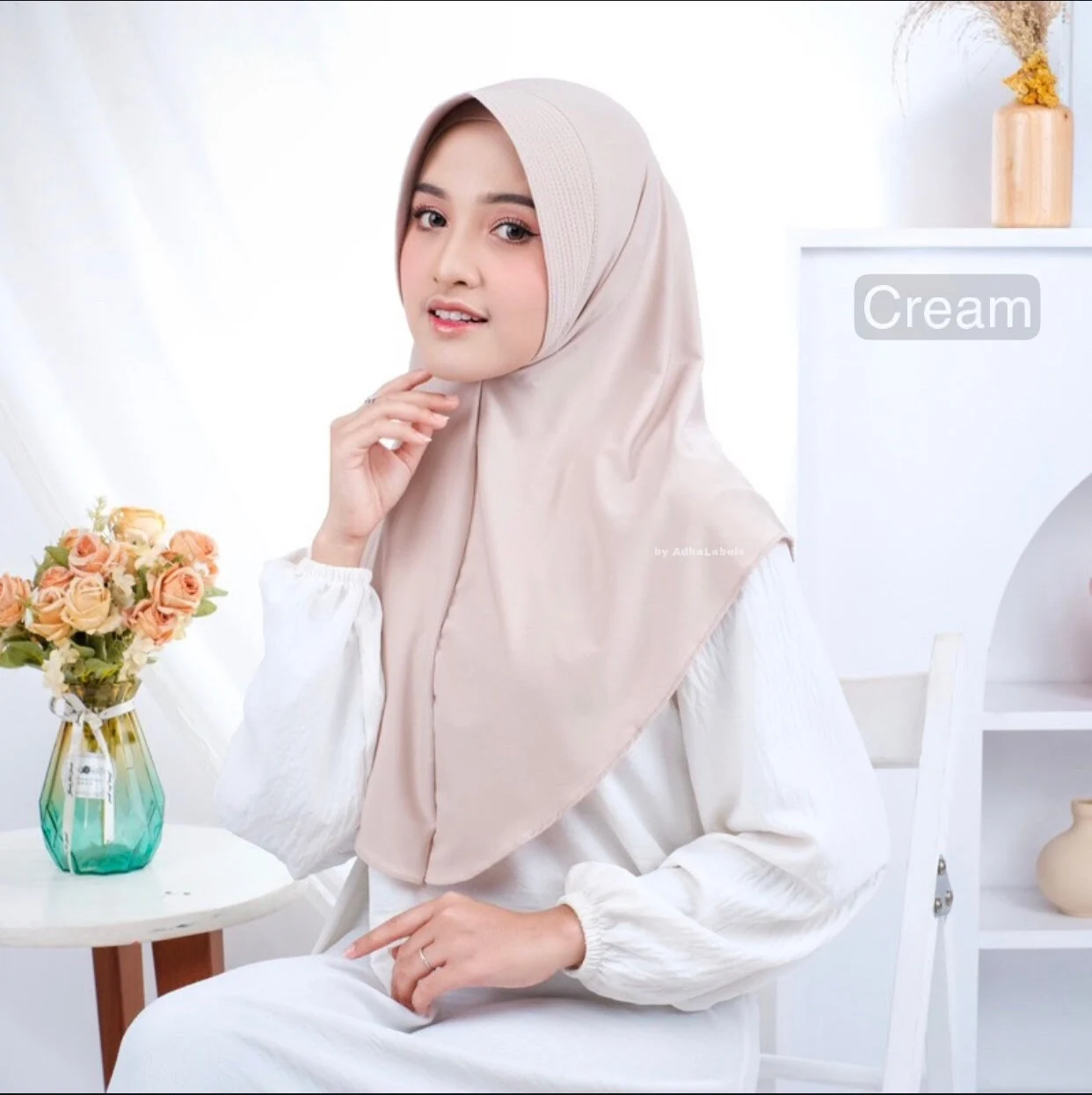 Instant Jersey Khimar Hijab: Premium Daily Wear "Hana" - image 4