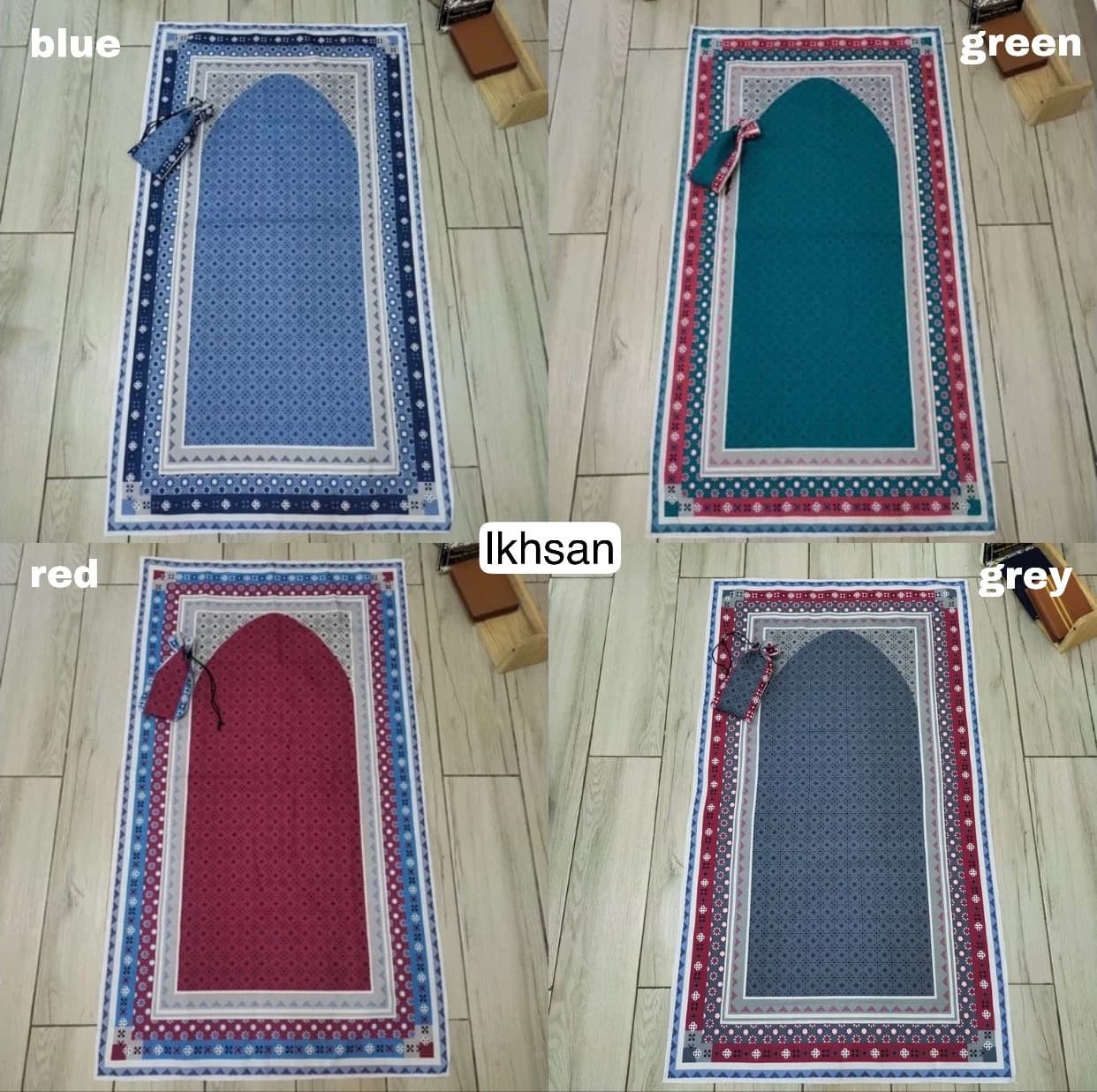 Portable Sajadah Travel Mat Prayer with Pouch “New” Vol. 2 (more colors on vol. 1-5)