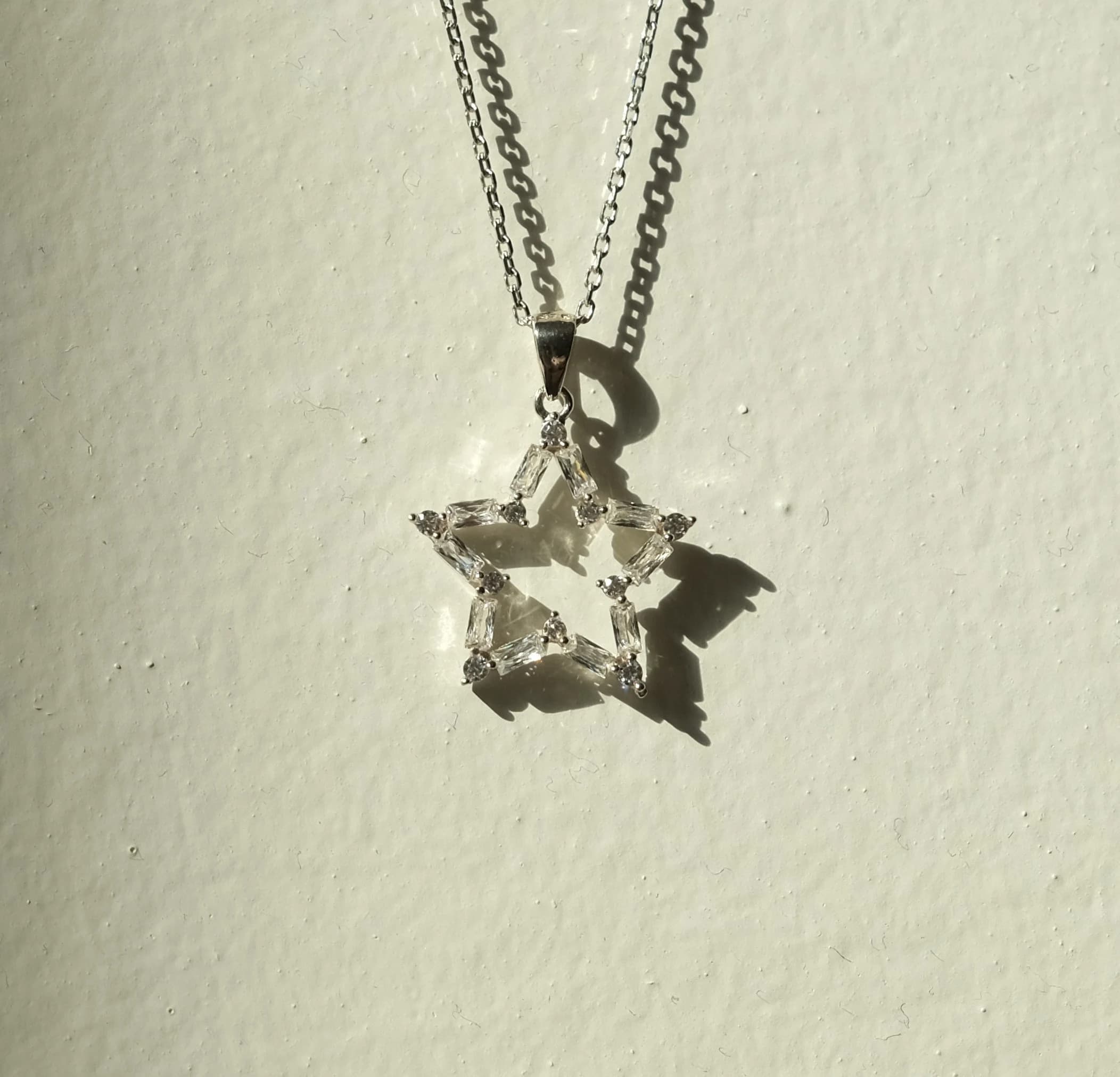 Silver Star Necklace, Star Necklace, Minimal Necklace, Zircon Star Necklace, Gift for Her, Star Necklace, Minimal Necklace - image 3