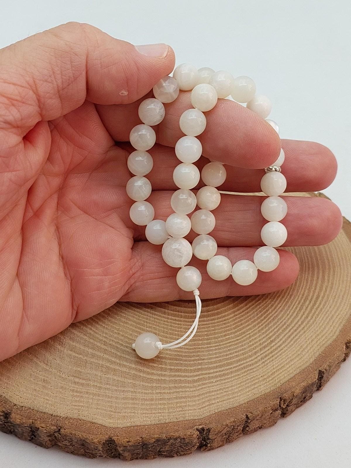 Ay Taşı 33lük Özel Tasarım Tesbih 8mm (9336)