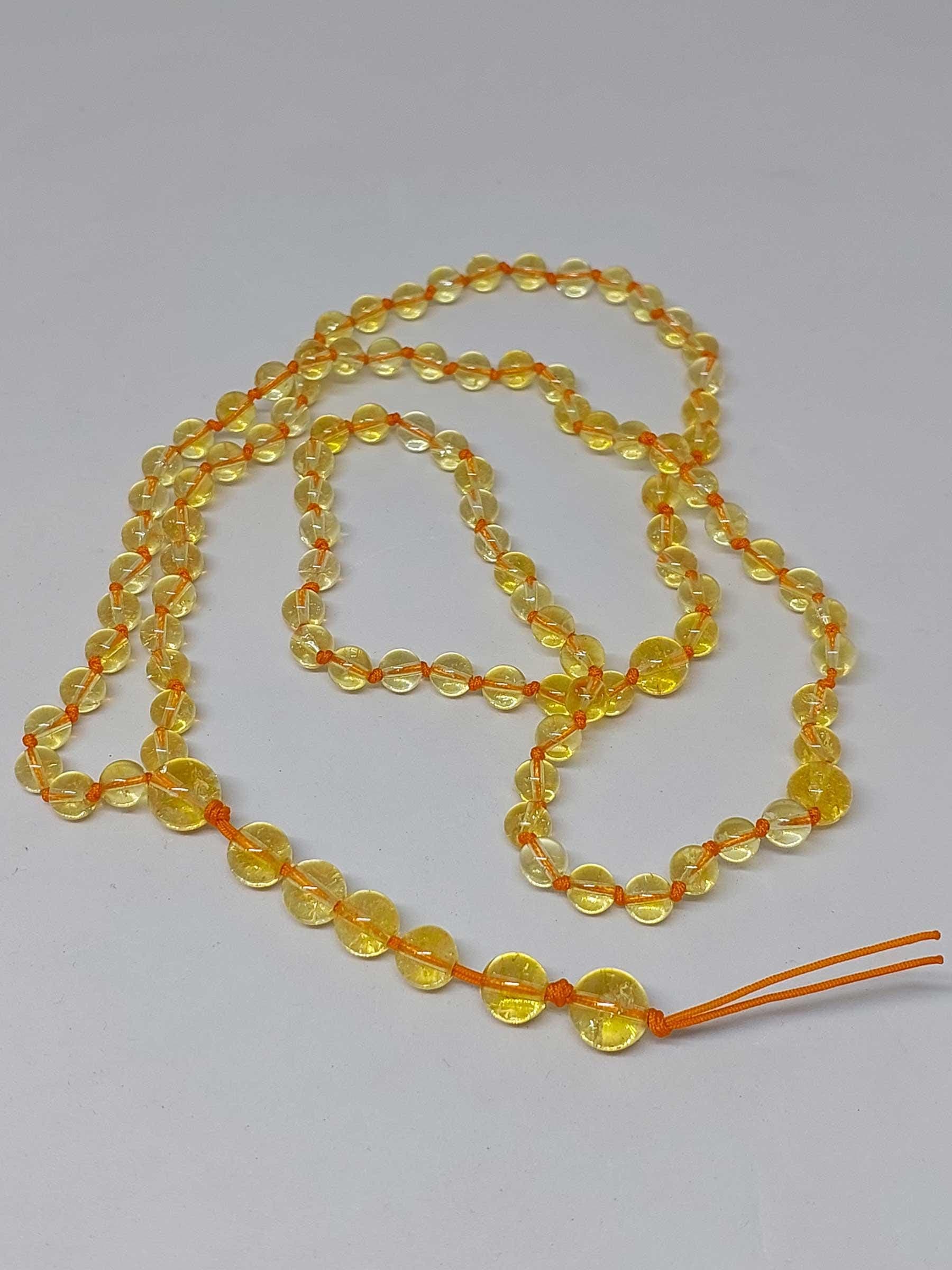 Citrine Stone 99 beads Knotted Rosary 6mm, Tasbih 99, Natural Stone 99 Beads, Tasbeeh, Misbaha, Islamic Prayer Beads, Tasbih, Muslim - image 4