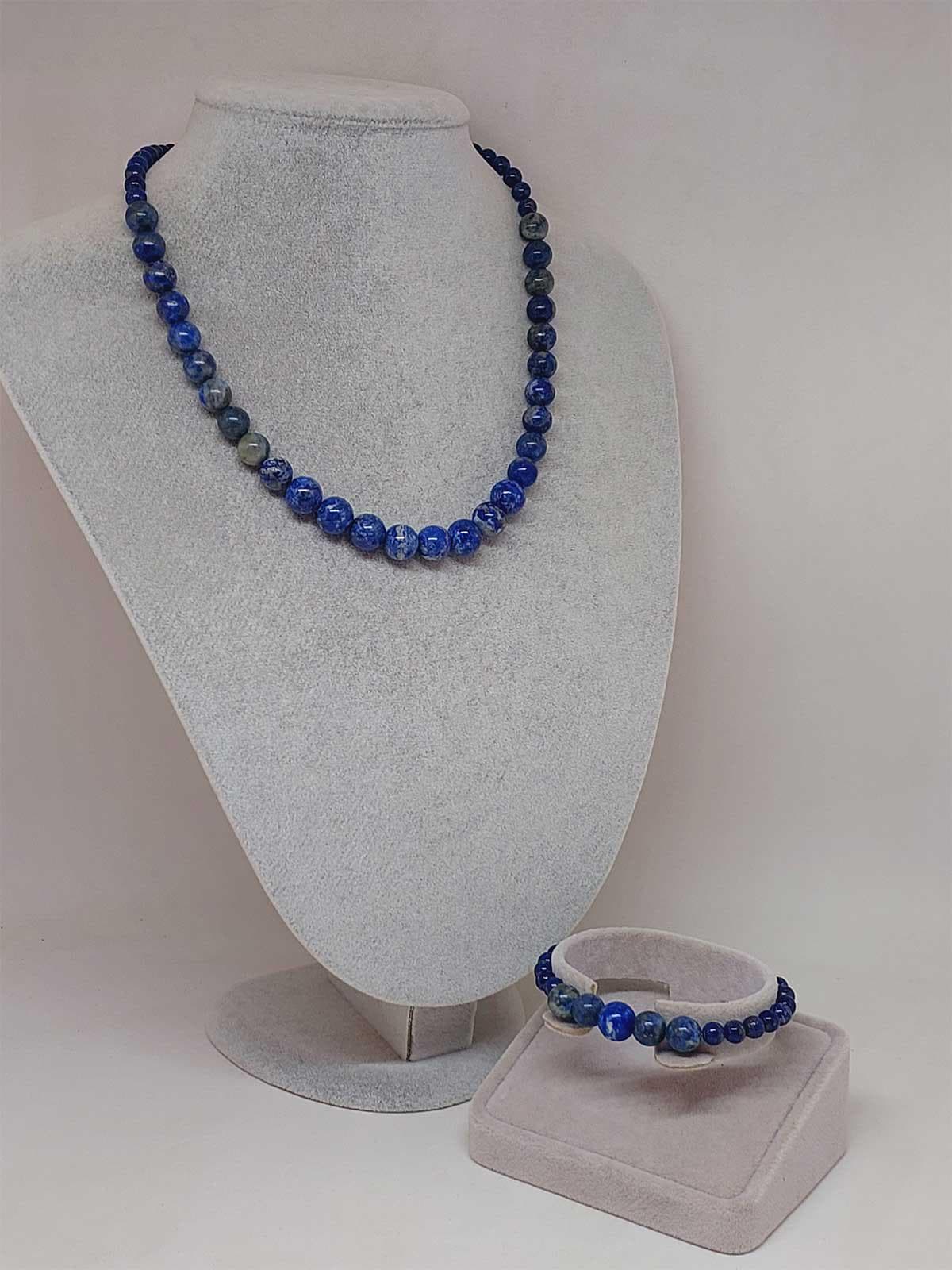 Galaxy Series Lapis Lazuli Stone Necklace & Bracelet Set