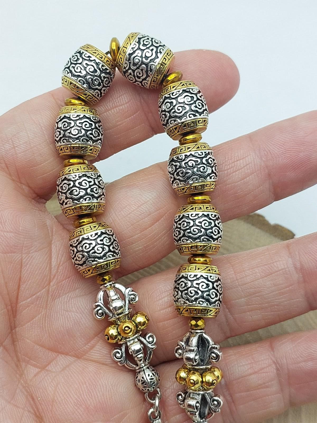 Zaza Prestige Series – Patterned Collectible Rosary, 12×12 mm Oversized Beads (61240)