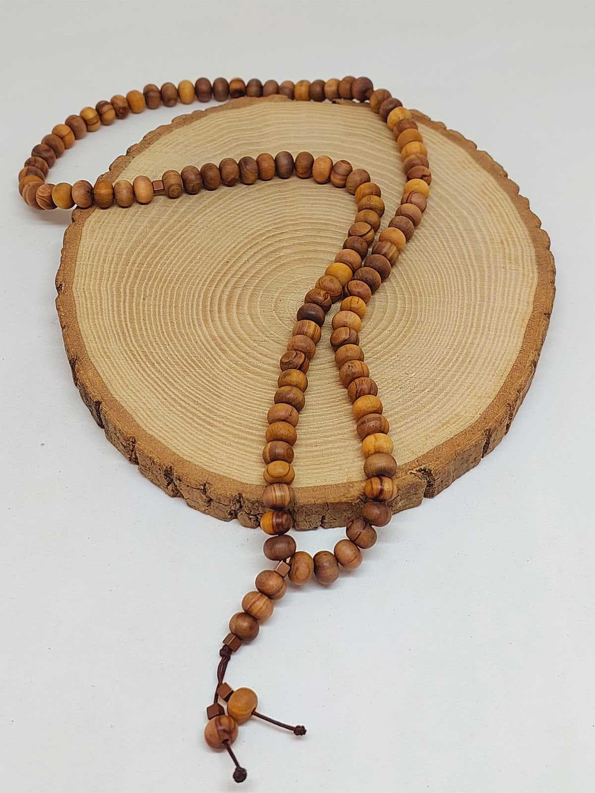 Olive Wood 99 beads Rosary 8mm, Tasbih 99, Natural Stone 99 Beads, Tasbeeh, Misbaha, Islamic Prayer Beads, Tasbih, Muslim