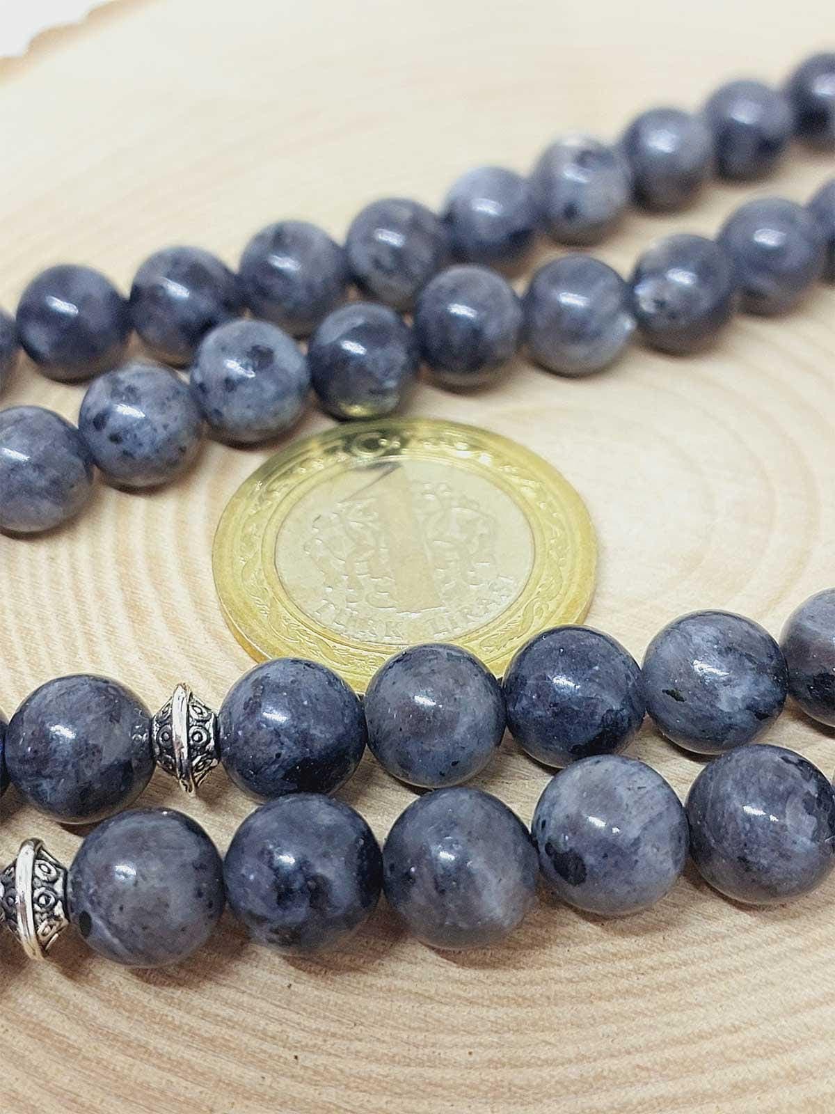 Spektrolit Stone 99 beads Rosary 8mm, Tasbih 99, Natural Stone 99 Beads, Tasbeeh, Misbaha, Islamic Prayer Beads, Tasbih, Muslim - image 5