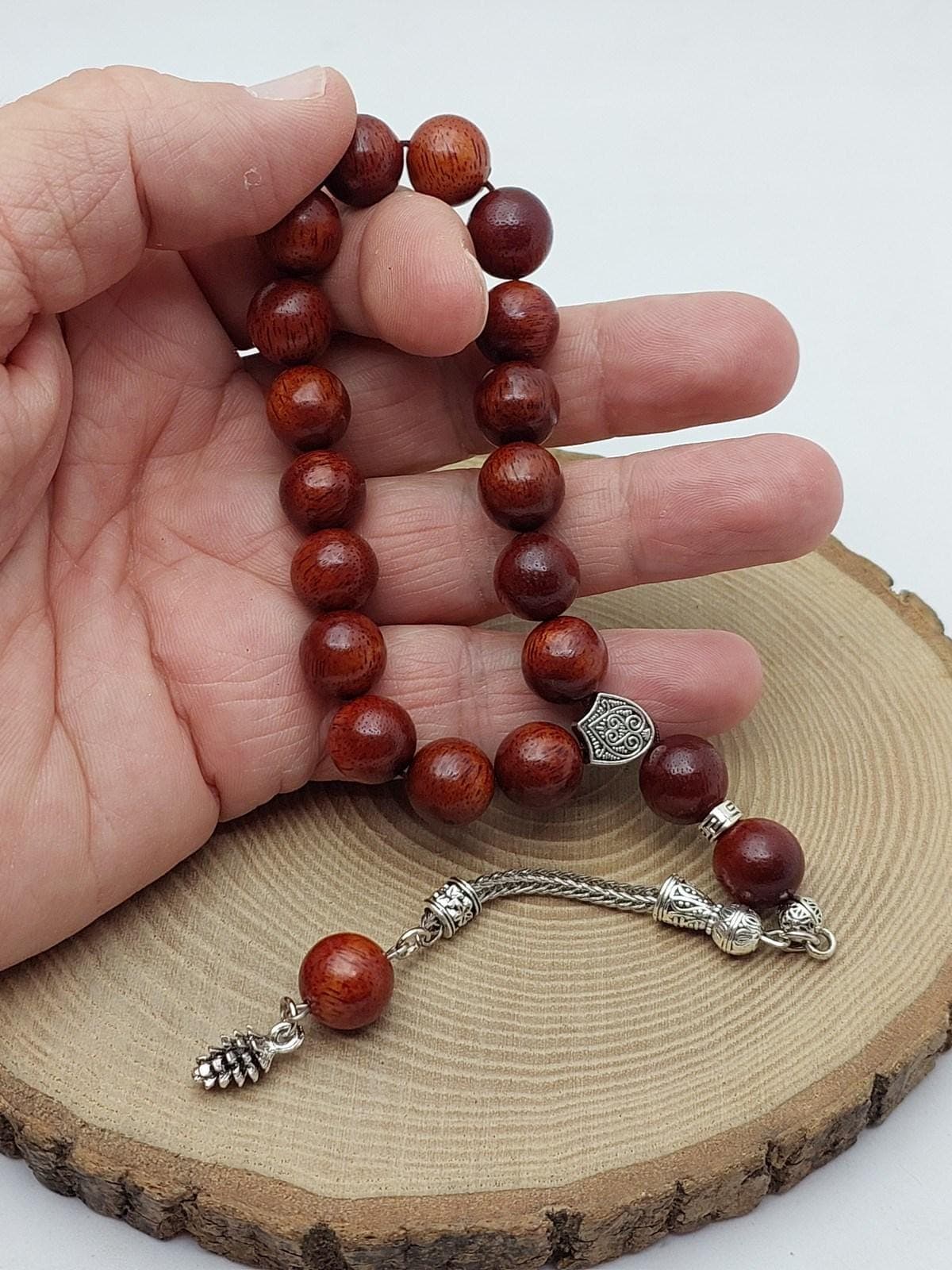 Kızıl Ud Ağacı 17lik Efe Tesbih 12mm  (56908)