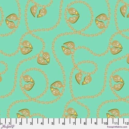 Tula Pink's Besties, Lil Charmer - Metallic Meadow