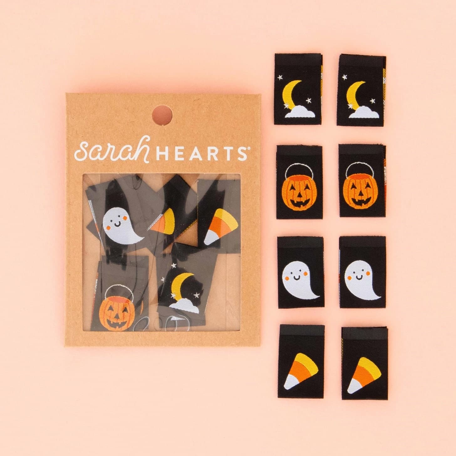 Halloween Icons Multipack Woven Sewing Labels - Set of 8