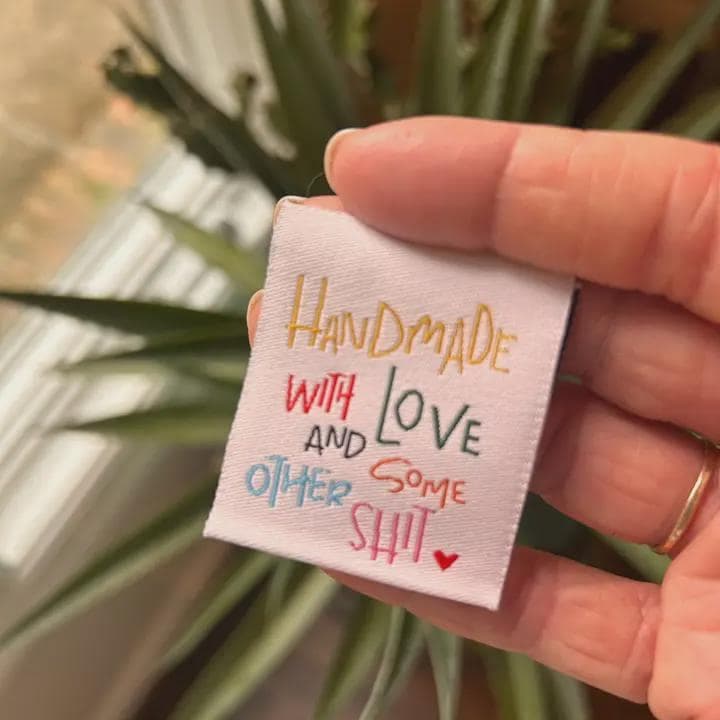 Kati Cupcake Sew-in Labels - Made with Love and Some Other Shit, Set of 3