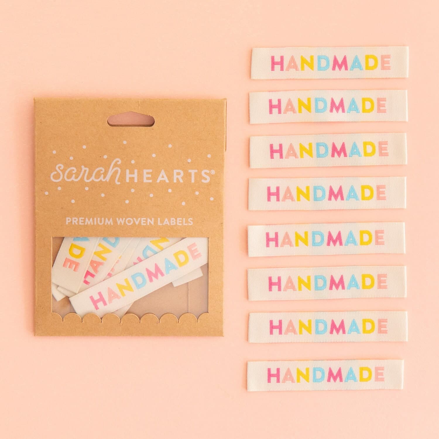 Colorful Handmade - Sewing Woven Clothing Label, Set of 8