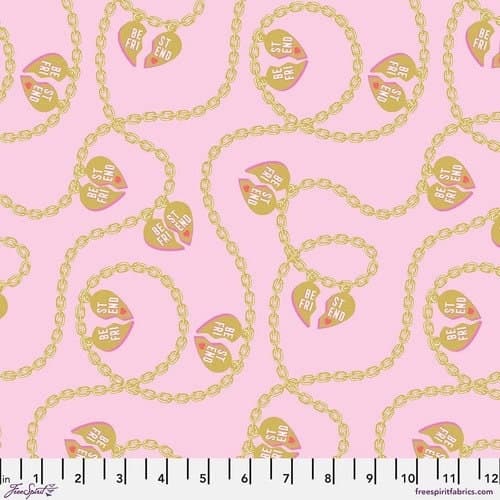 Tula Pink's Besties, Lil Charmer - Metallic Blossom
