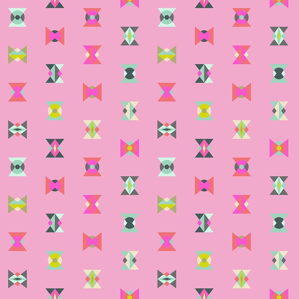 1/2 YD Tula Pink Spirit Animal Arrowhead, Pink