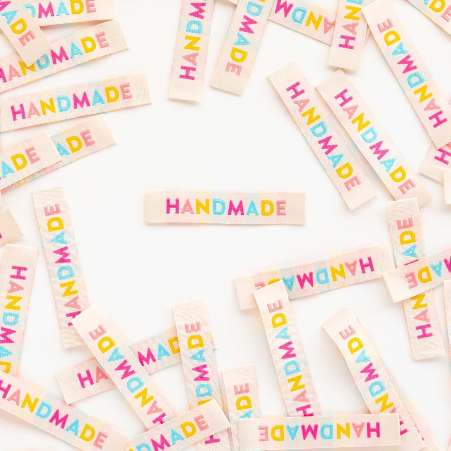 Colorful Handmade - Sewing Woven Clothing Label, Set of 8 - image 3