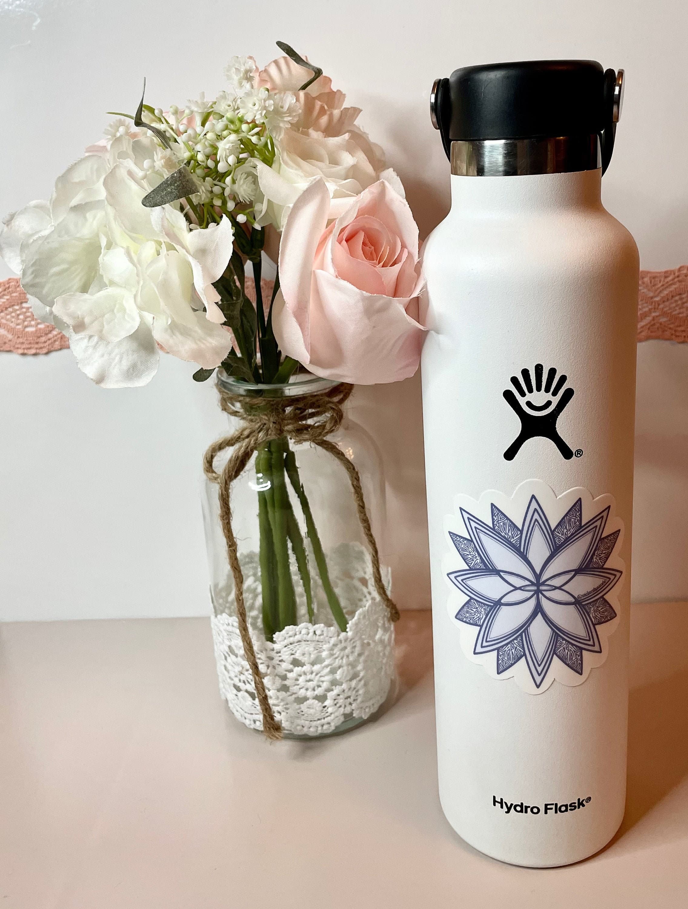 Blue abstract mandala waterproof vinyl sticker for laptop | water bottle sticker | hydroflask sticker | tablet sticker | - image 5