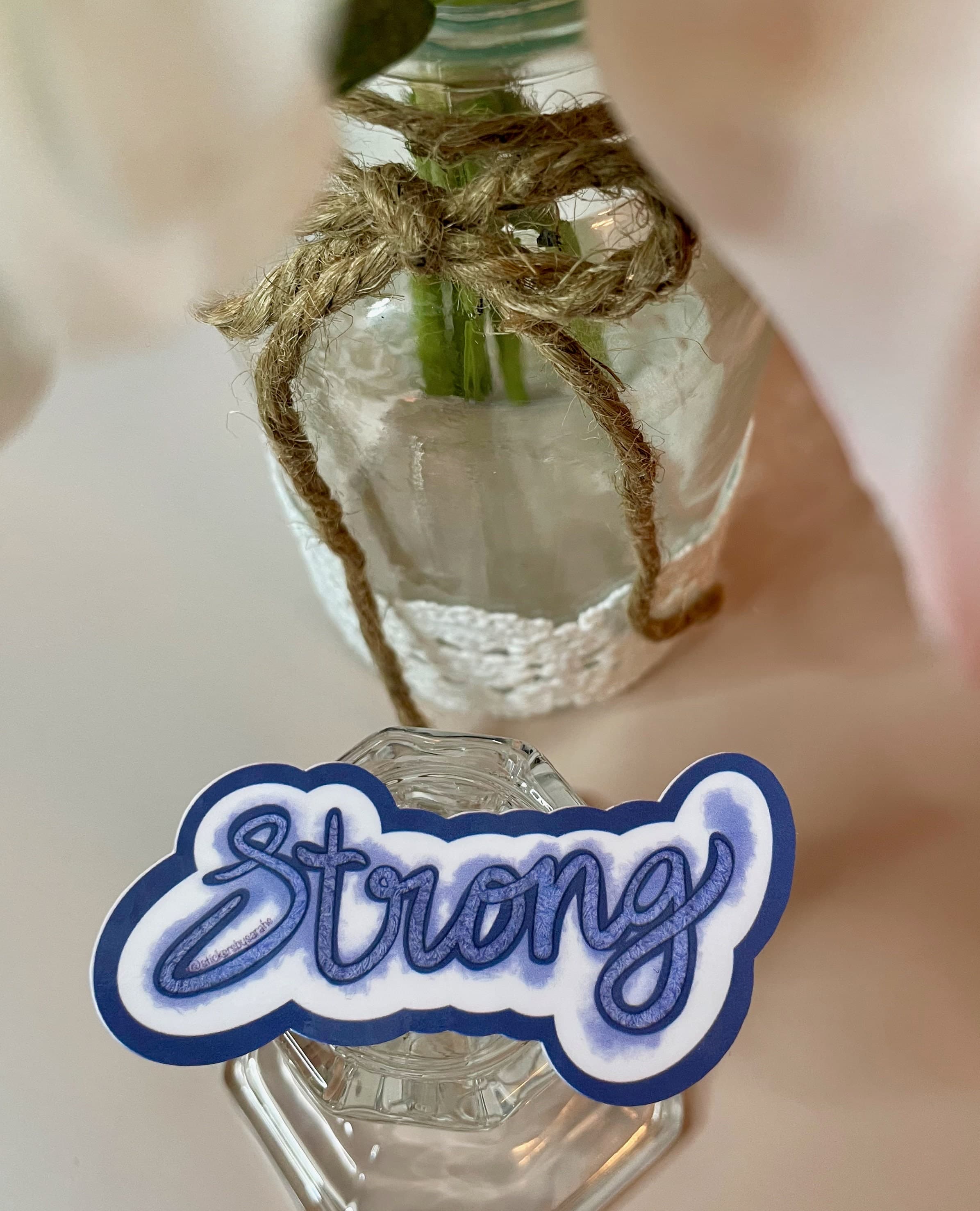 Strong mental health sticker waterproof vinyl sticker for laptop | motivational water bottle sticker | hydroflask sticker | tablet sticker | - image 5