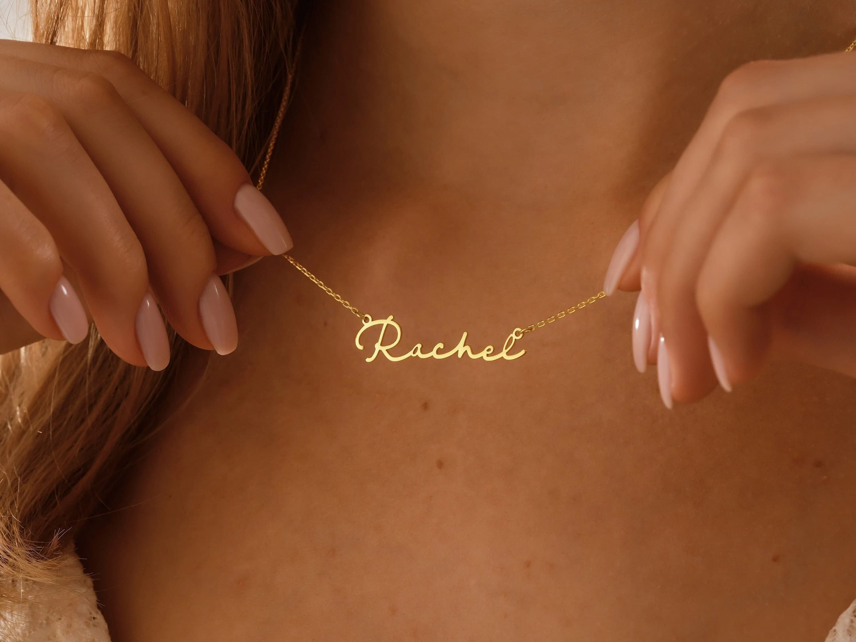 Custom Name Necklace, Personalized Gold Name Necklace, Personalized Jewelry, Christmas Gift, Personalized Gift for Her, Gift for Mom - image 3