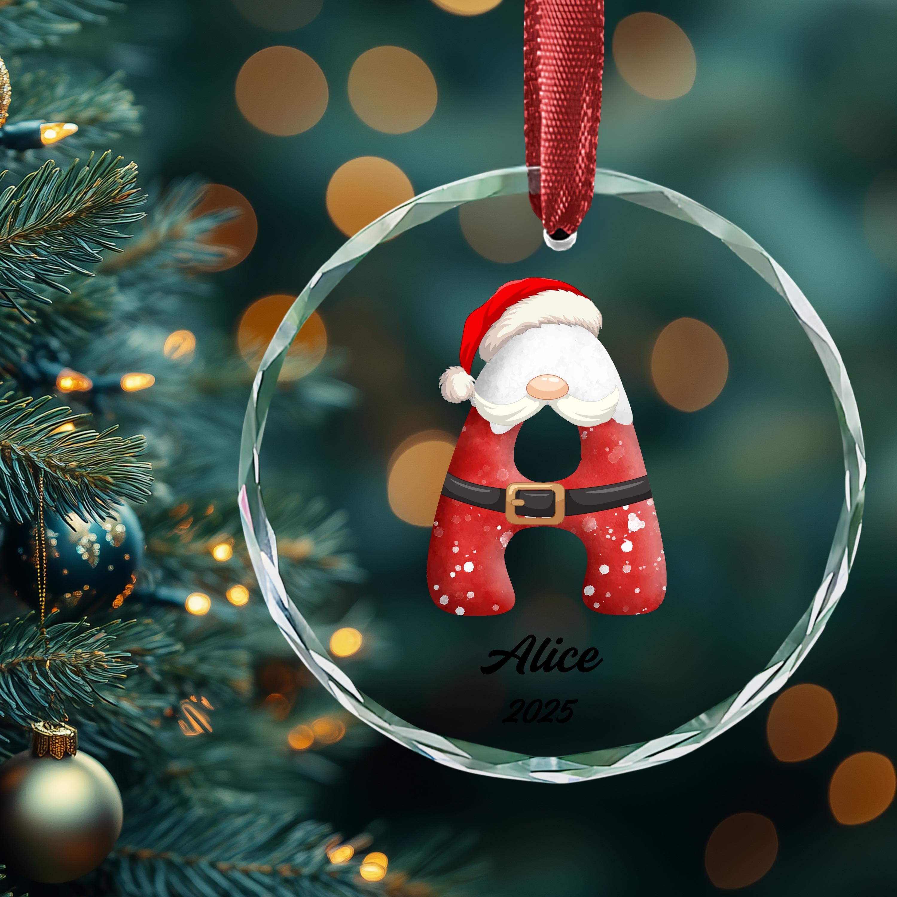 Name Personalized Ornament | Christmas Ornament | Monogram Ornament | Christmas Gift | Gift for Him | Letter Name Ornament - image 5