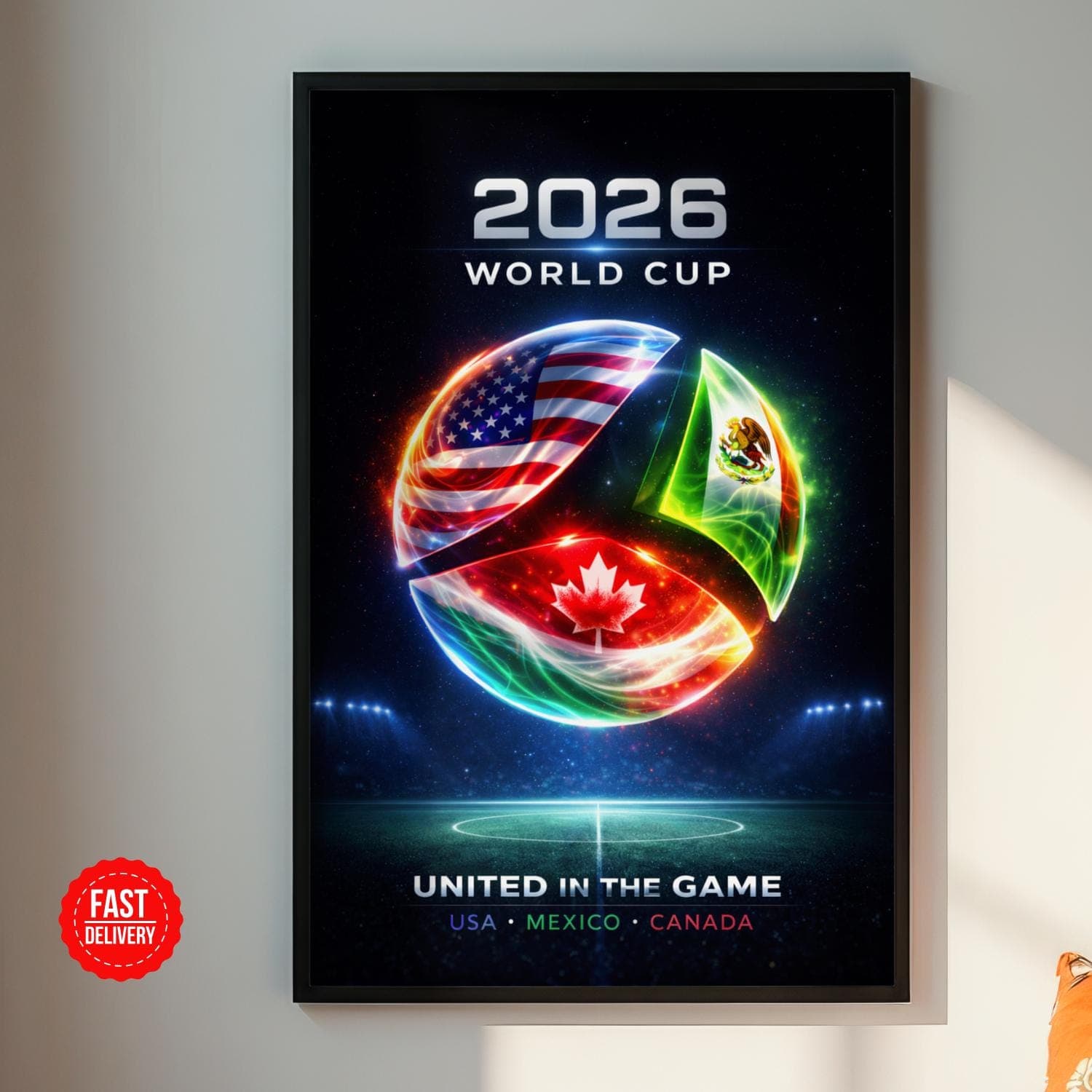 World Cup Poster Print 2026, Soccer Football World Cup Poster 2026, Soccer Gift, Soccer Wall Art (Unframed Print)
