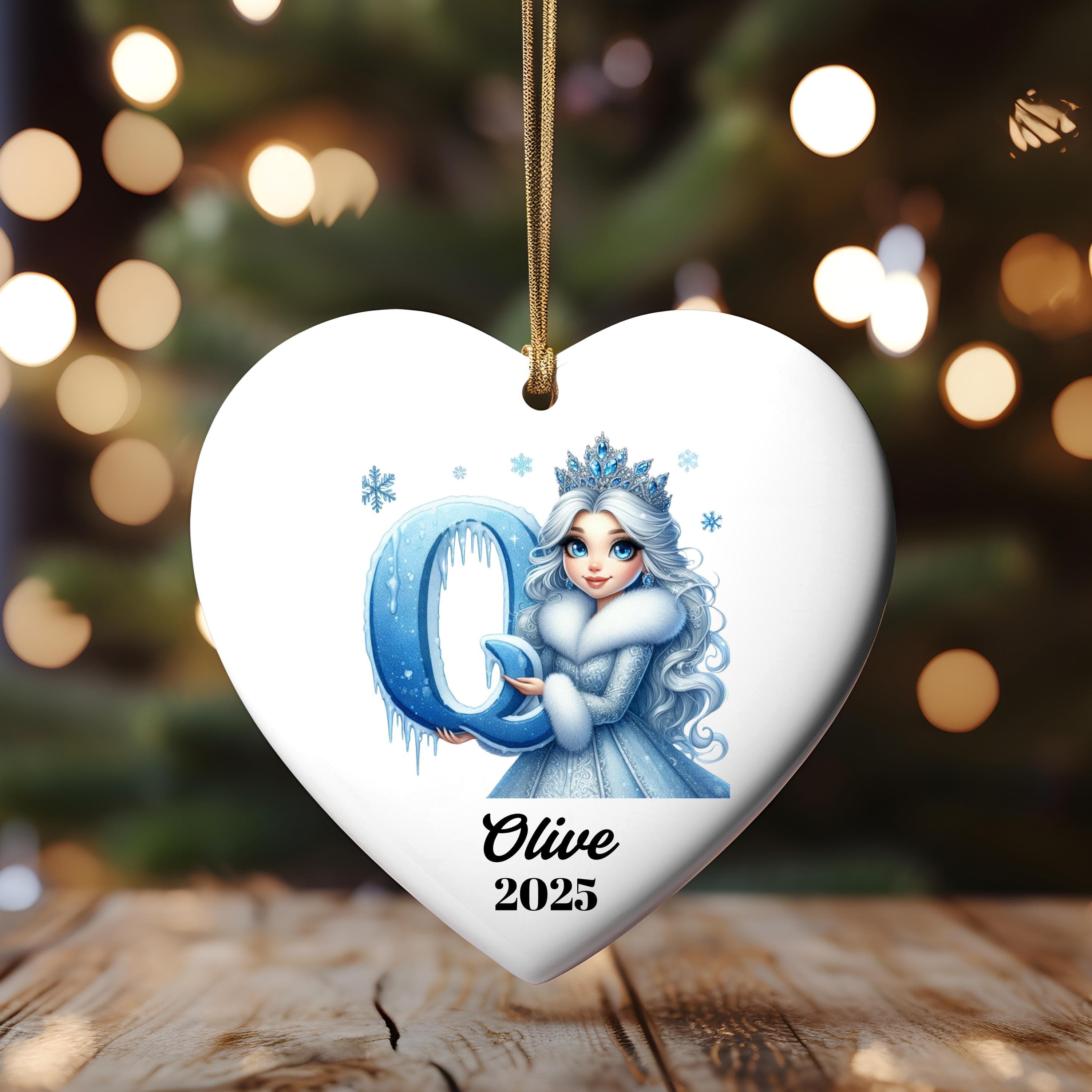 Letter Name Ornament - Christmas gift - Initial Ornament - 2025 Family Ornament - Personalized Family Keepsake - Monogram Ornament - image 3