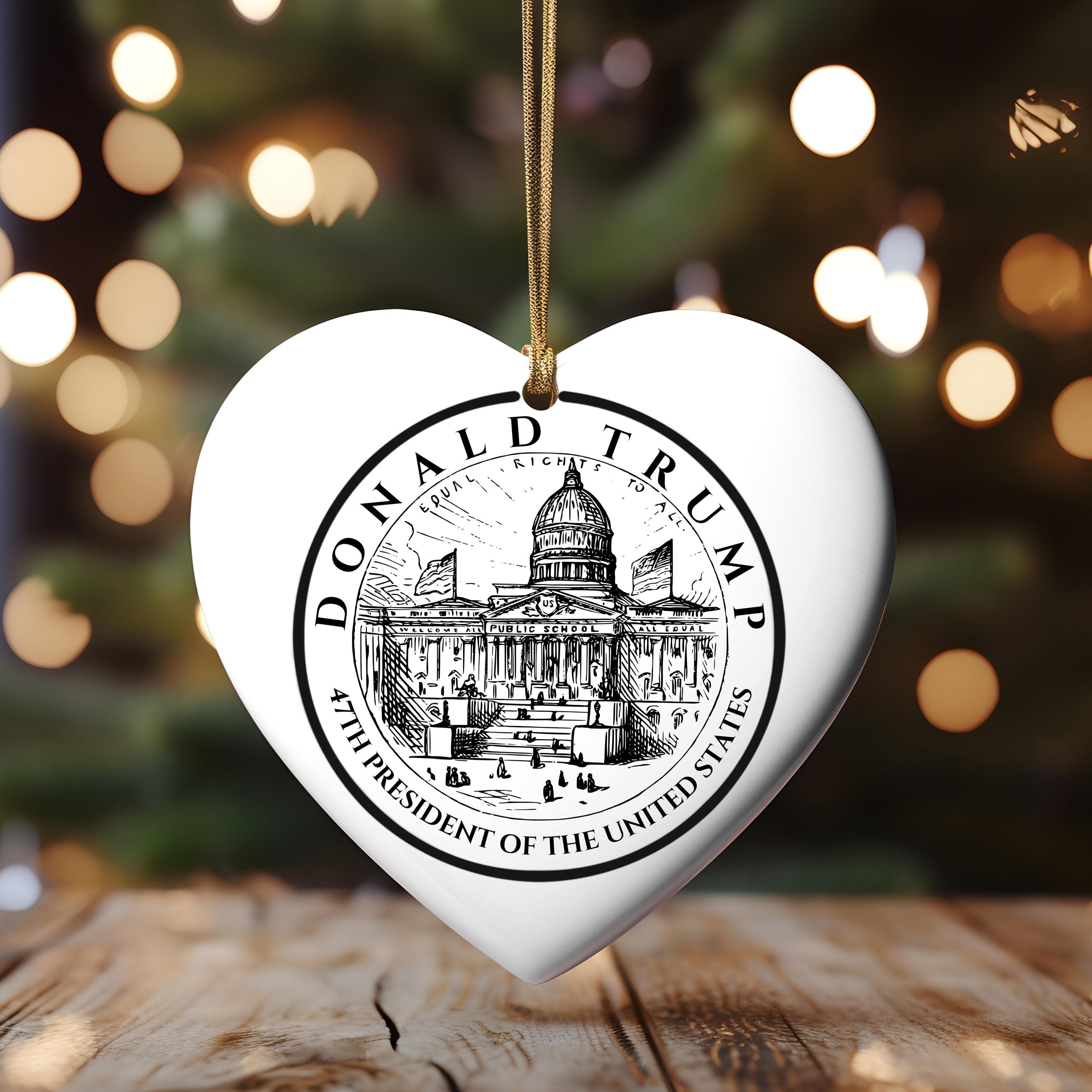 Trump 2025 Ornament | 47th President Seal | Trump Christmas Ornament | Trump Gift | Republican Gift | Christmas Gift - image 3