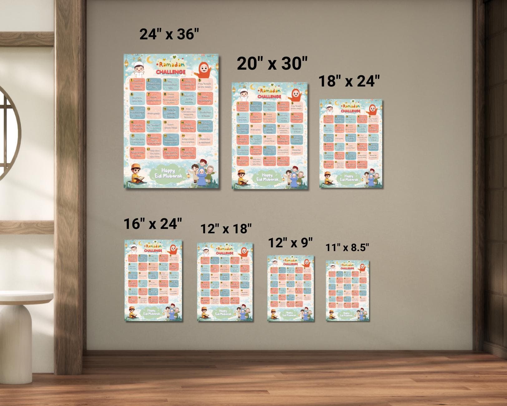 Ramadan Challenge Poster for Kids, Kids Ramadan Activity Calendar, Ramadan Deeds Poster for Children, Ramadan Gift for Kids - image 5