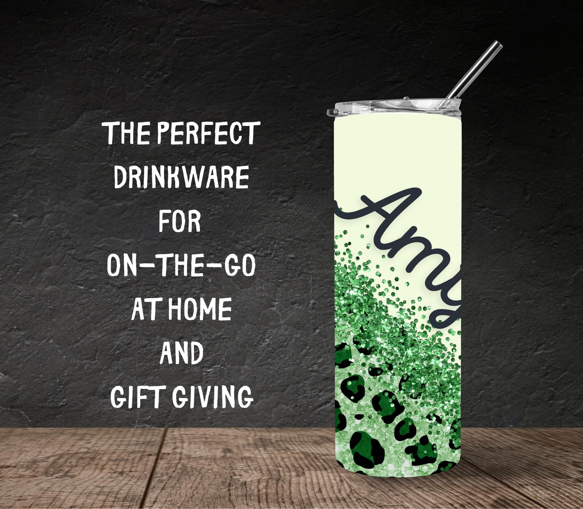 Personalized Leopard Tumbler, Cheetah Tumbler, Customized Glitter Tumbler for Her, Personalized Leopard Travel Mugs, Cheetah Tumbler - image 4