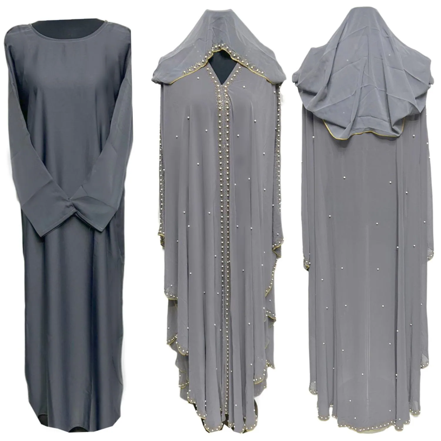 Luxury Women Abaya Jalabiya  Farasha Long Dress