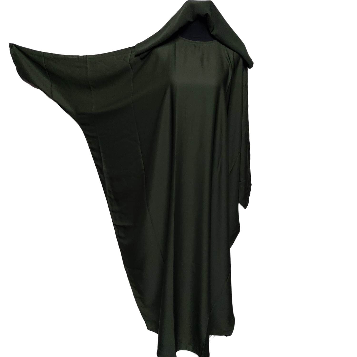 Modern Nida Arabian Green Abaya Farasha Jalabiya - image 4