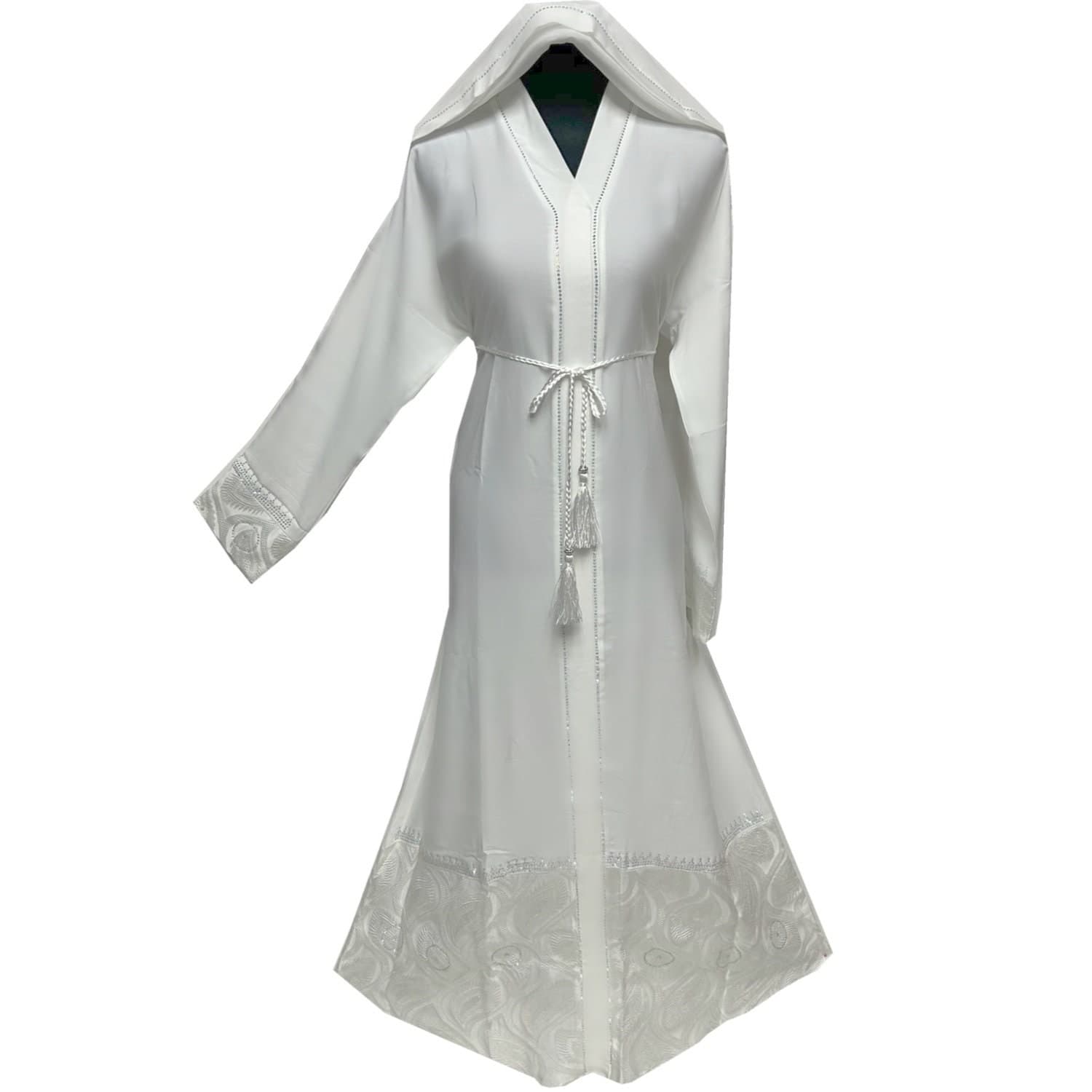 Latest Design Women's  Abaya Jalabiya long dress With stone work - image 5
