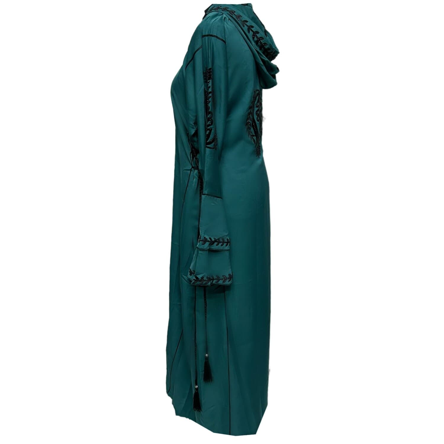 Hooded Moroccan Dress Abaya Farasha Jalabiya Arab Dress - image 4