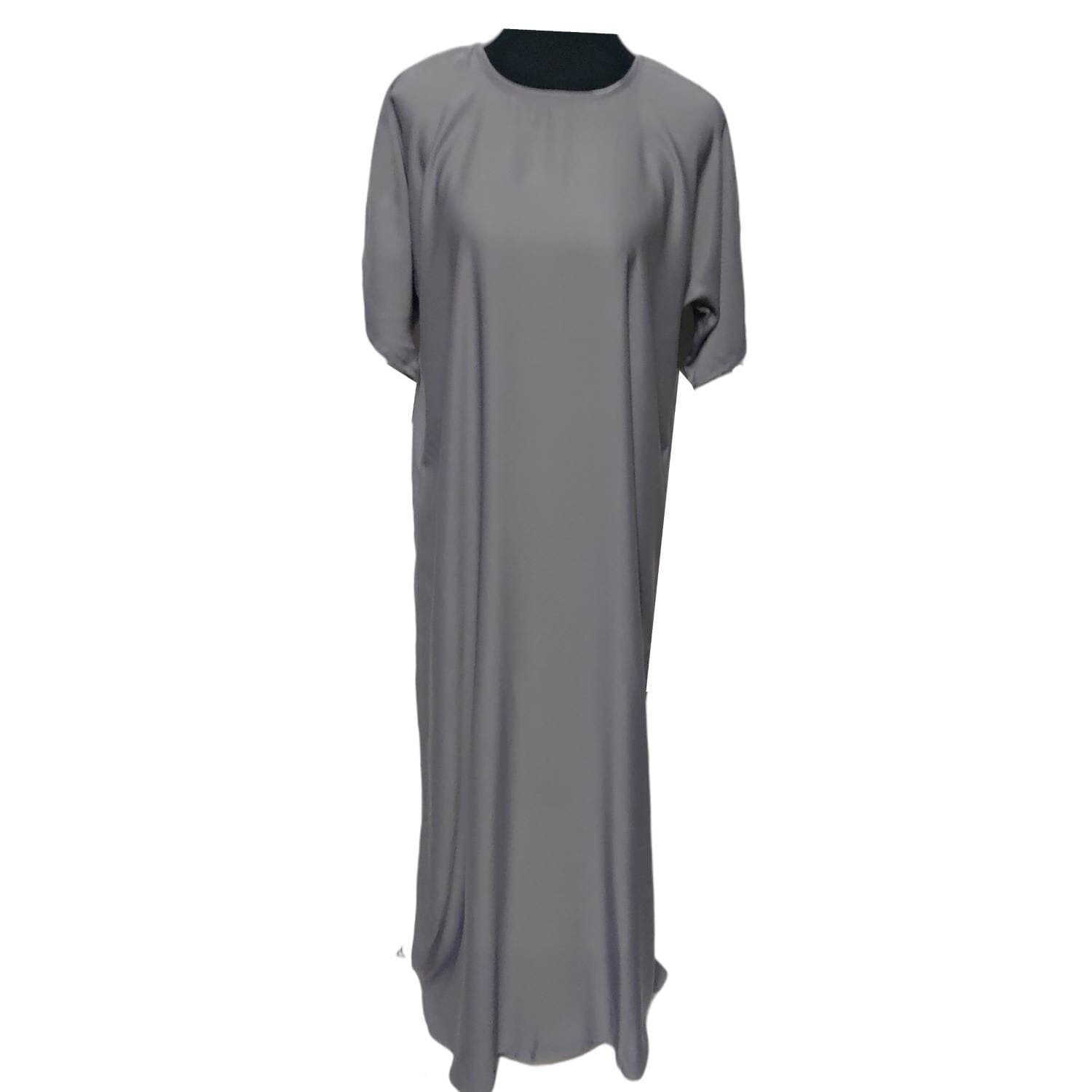 Latest Design Women Silver Grey Abaya With Inner Slip - image 5