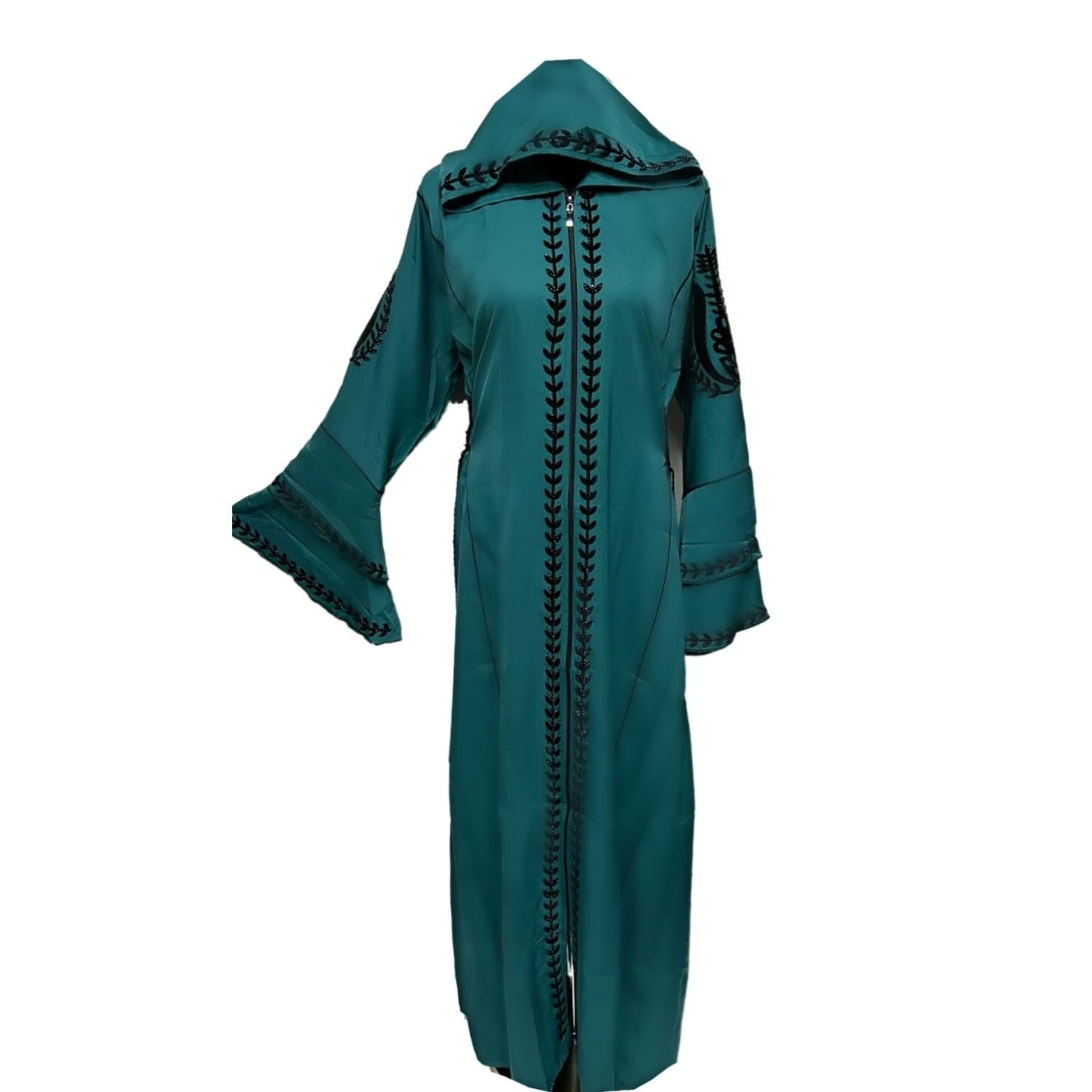 Hooded Moroccan Dress Abaya Farasha Jalabiya Arab Dress - image 5