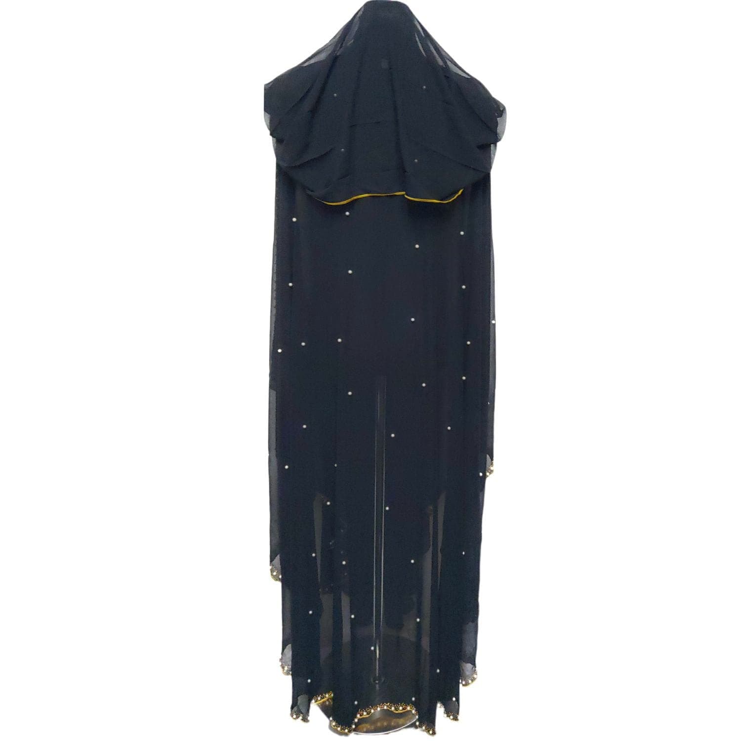 Luxury Women Black Abaya Jalabiya  Farasha Long Dress - image 5