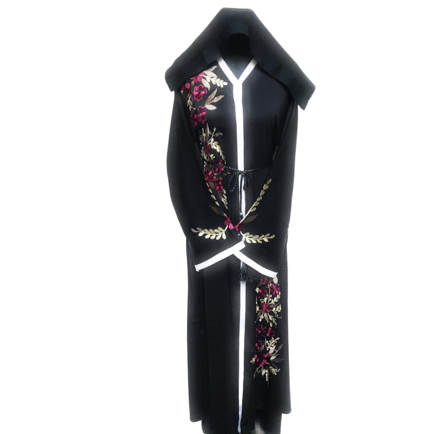 Latest Design Women Abaya Farasha Jalabiya Long dress with Embroidery - image 4