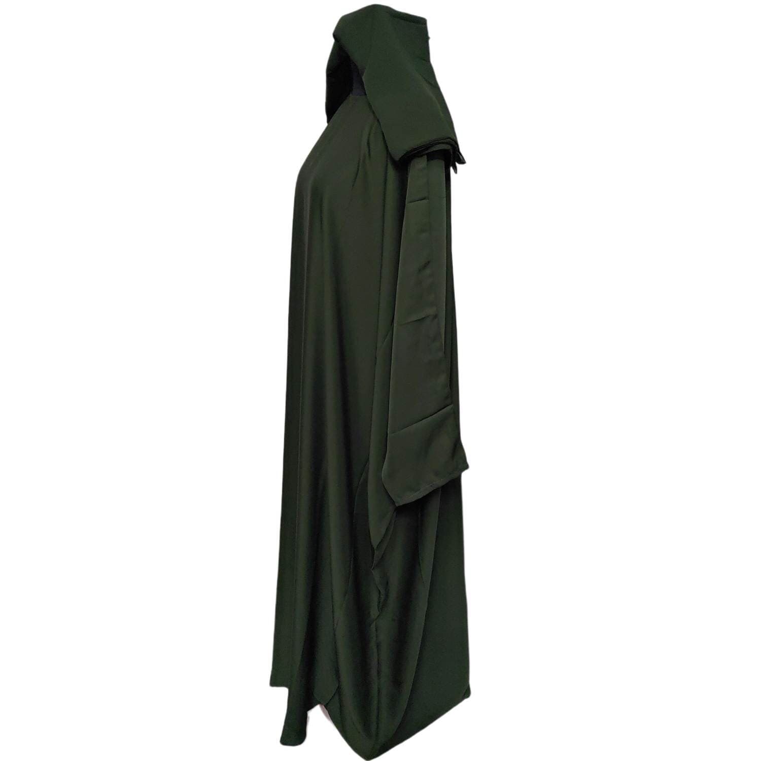 Modern Nida Arabian Green Abaya Farasha Jalabiya - image 5