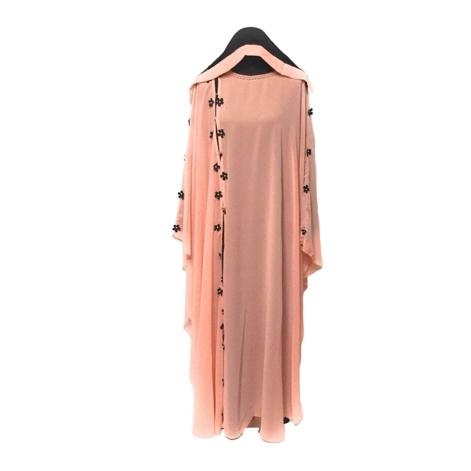 Latest Design Women Peach  Abaya Jilbab Farasha - image 5
