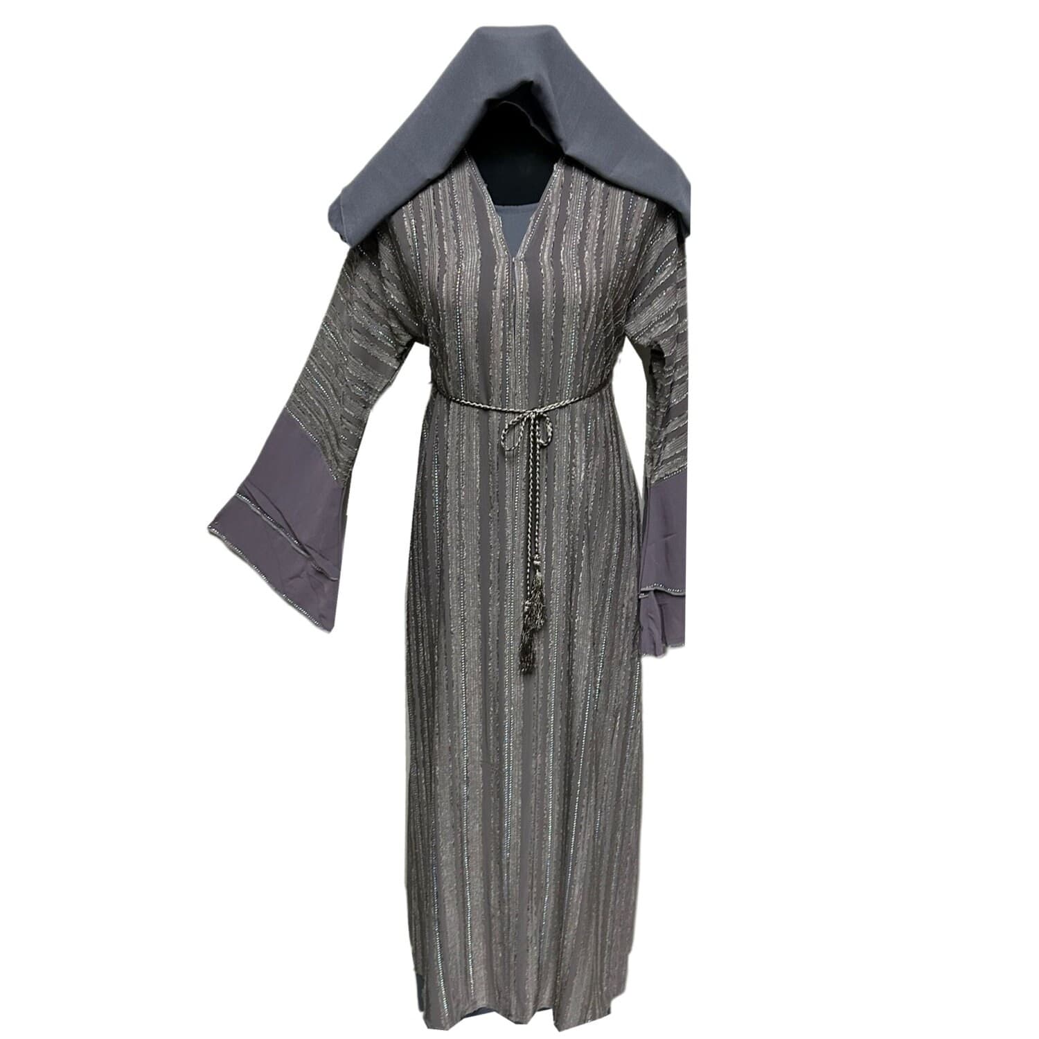 Classic Women's Abaya Farasha Jalabiya Arab Long Dress - image 4