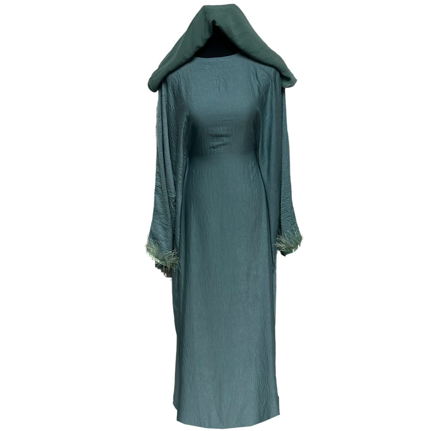 Luxury Women Batwing Abaya Farasha Jalabiya Arab Dress - image 5