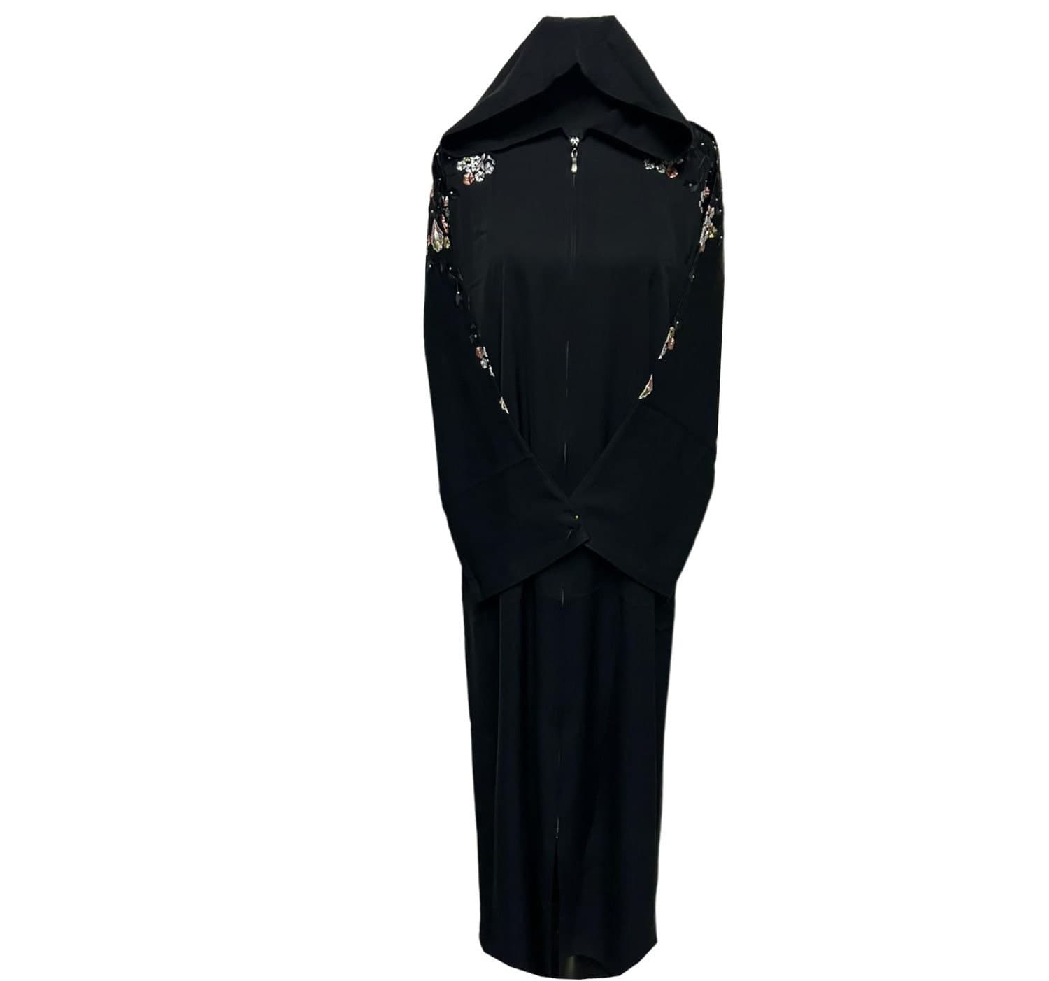 Women Moroccan Style Hooded Abaya Jalabiya long dress - image 4