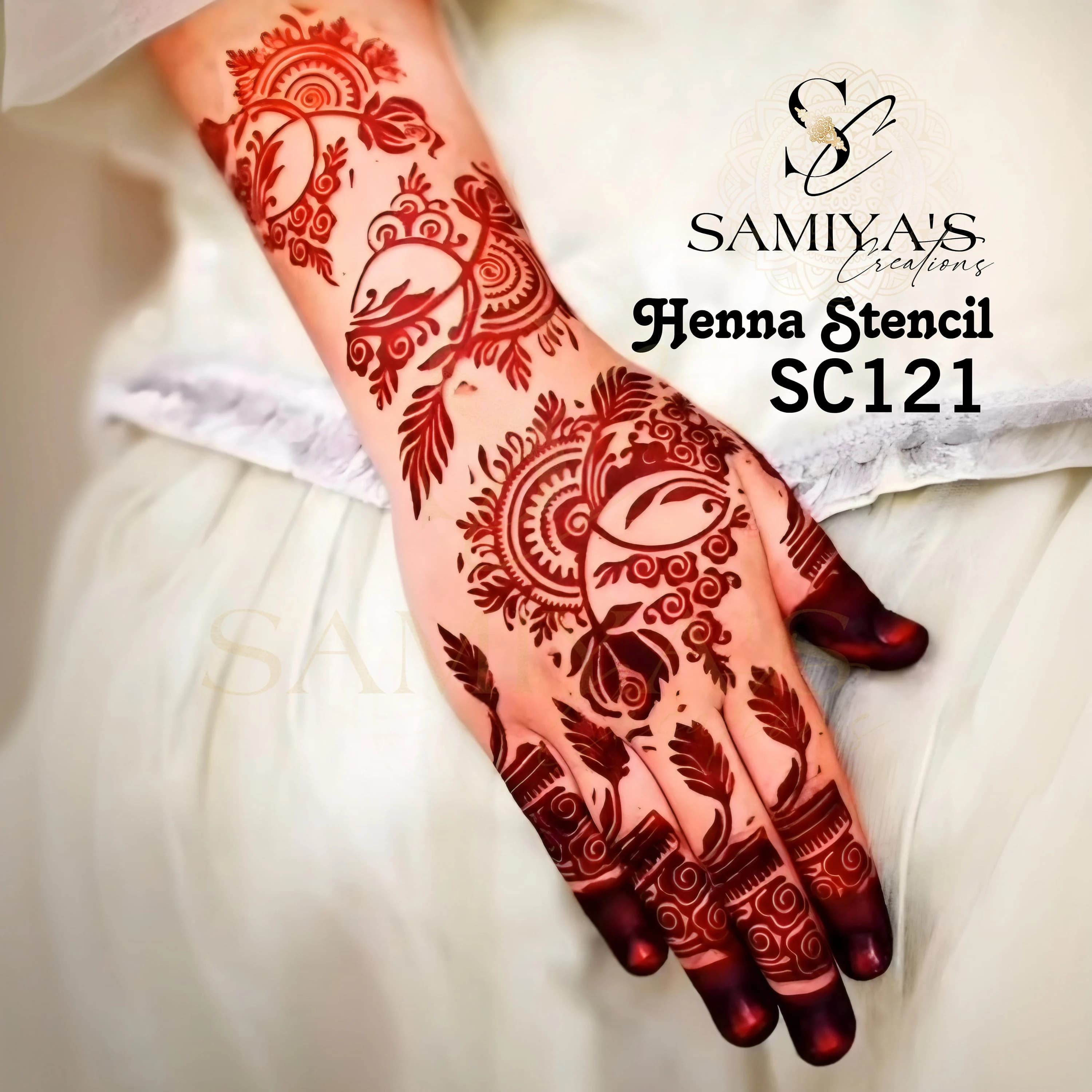 Graceful Stenciled Mehndi
