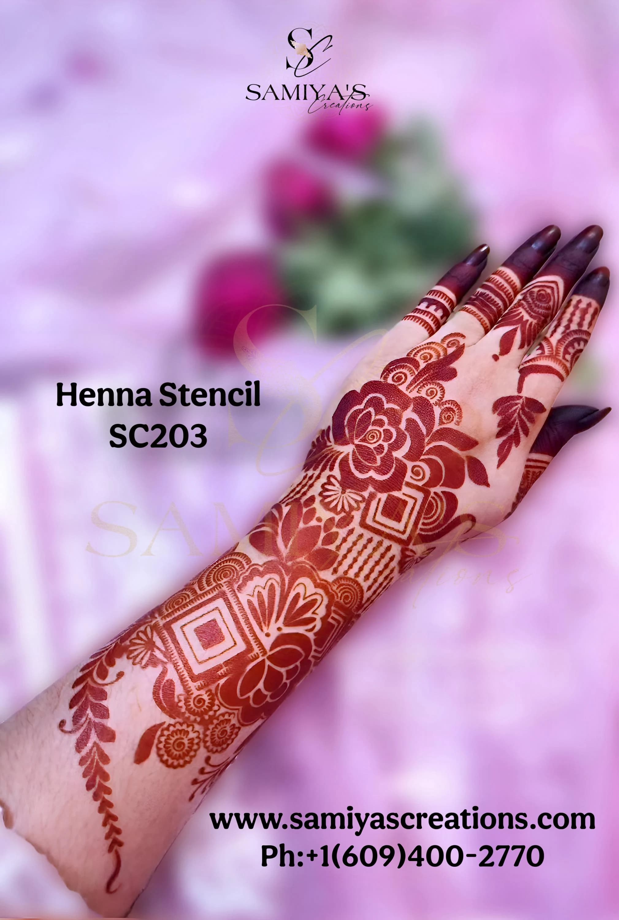 Fusion Henna Stencil Sheet