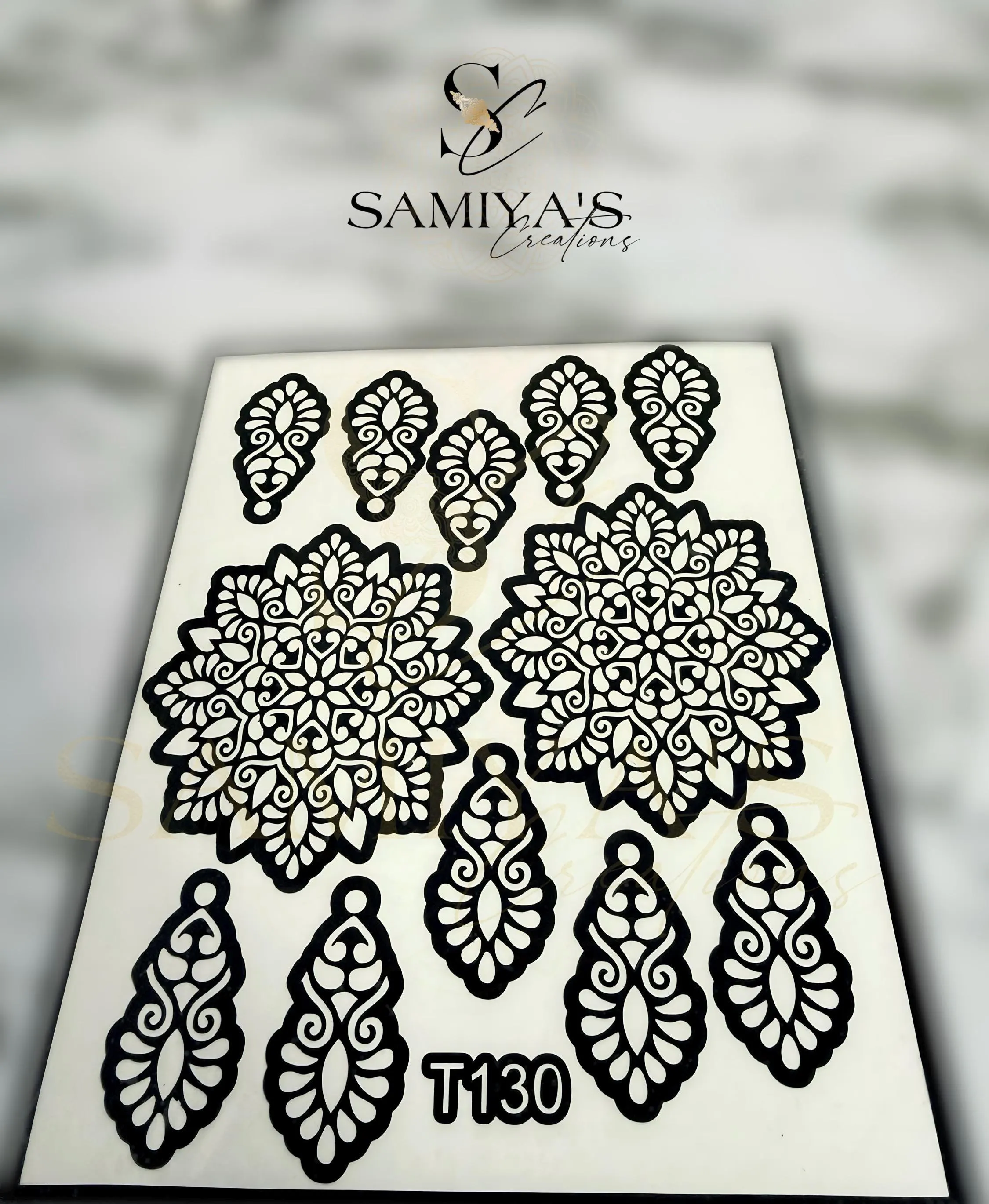 Stylish and Organic Mandala Stencil