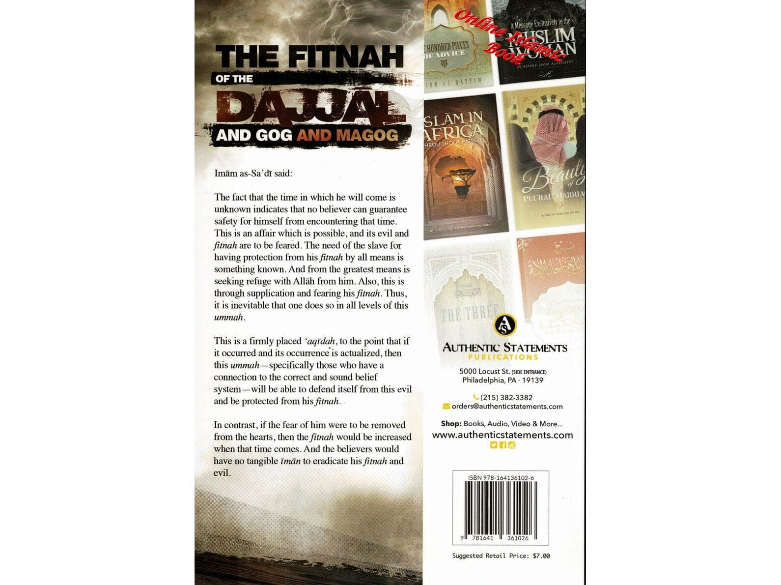 The Fitnah Of The Dajjal And Gog & Magog By Abdur Rahman As-Sa'di - image 3
