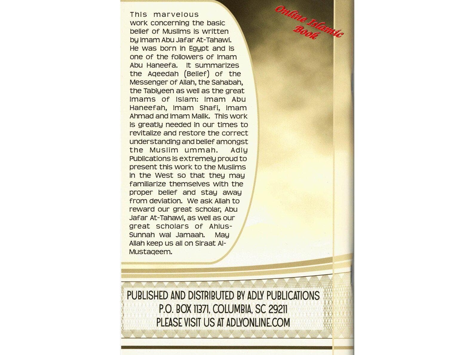 The Islamic Creed by Imam Tahawi By Muhammad S. Adly - image 3
