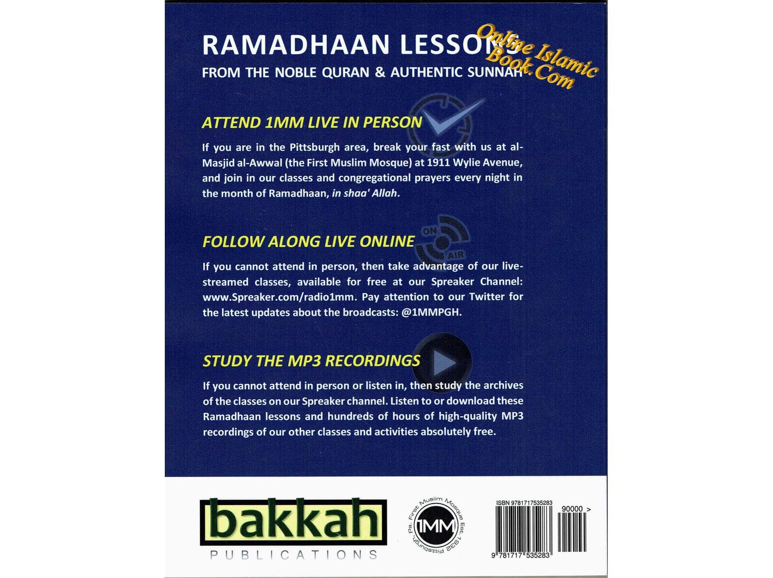 Ramadhaan Lessons : From the Noble Quran and Authentic Sunnah (Volume 1) By Moosaa Richardson - image 3