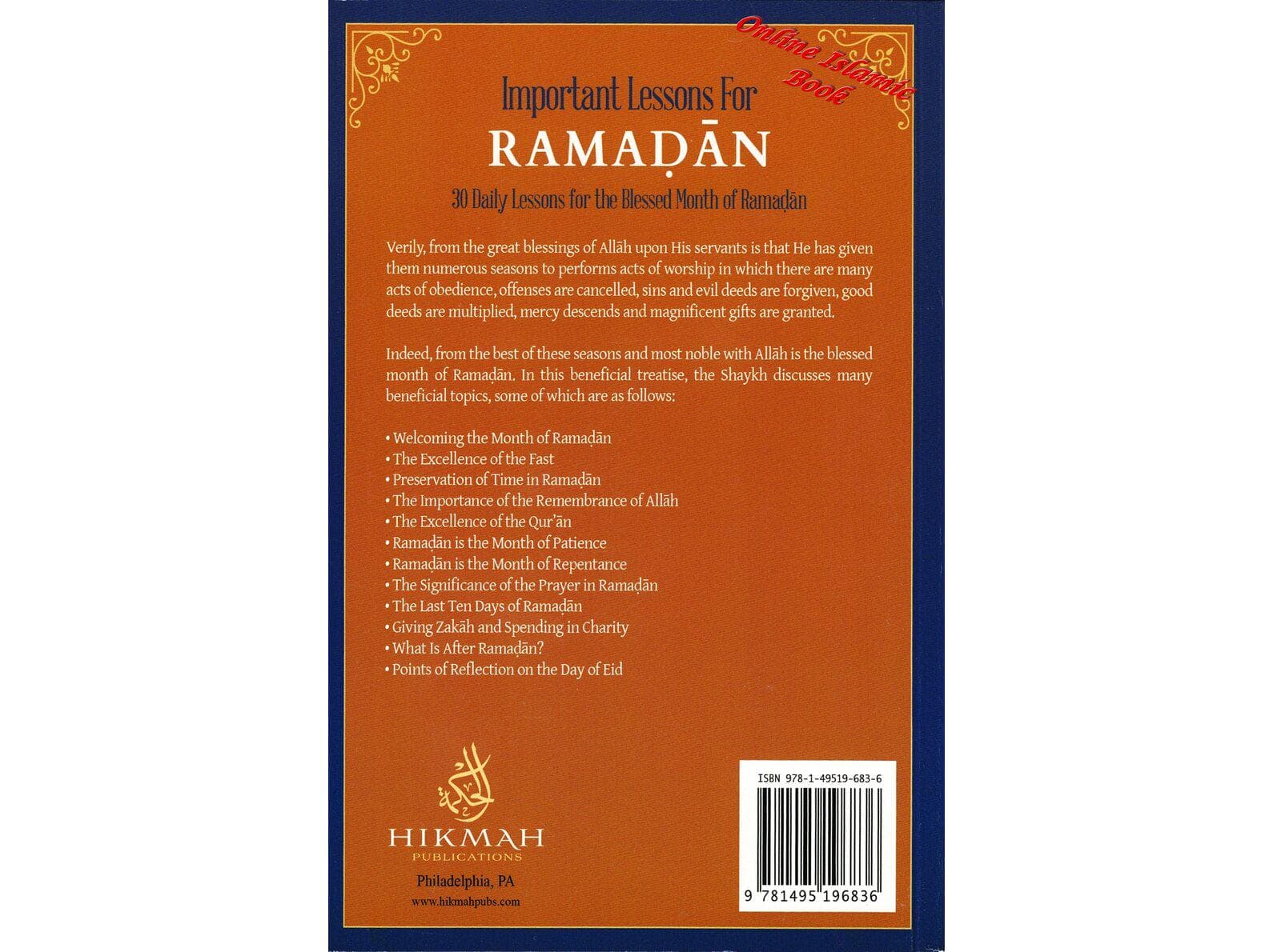 Important Lessons for Ramadan,30 Daily Lessons for The Blessed Month Of Ramadan By Shaykh Abdur Razzaq Al Abbaad - image 3