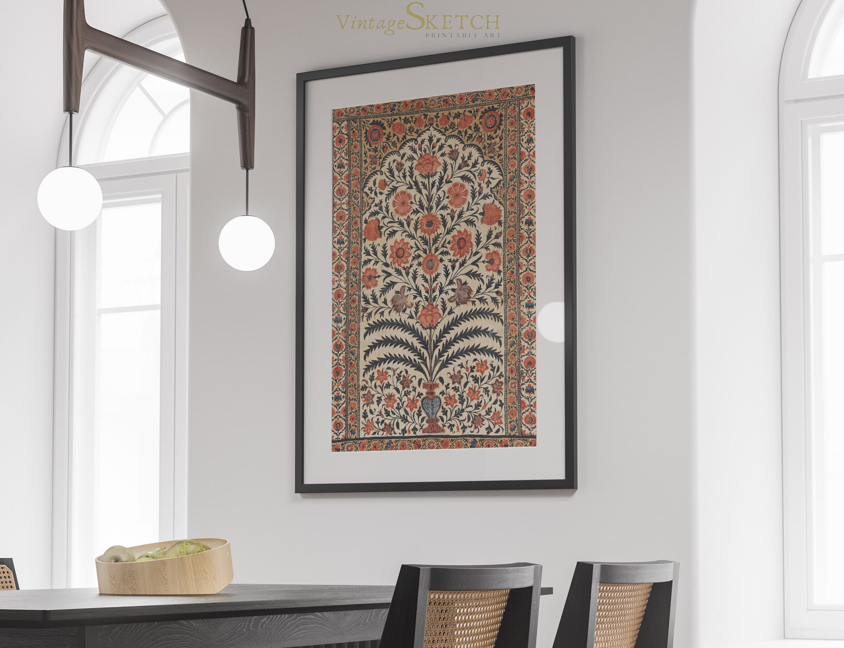 Printable Vintage Mosque Wall Art, Islamic Wall Art, Muslim Home Decor-Muslim Wedding Gift-Mosque Architecture-Islamic Art-Abstract Painting - image 3