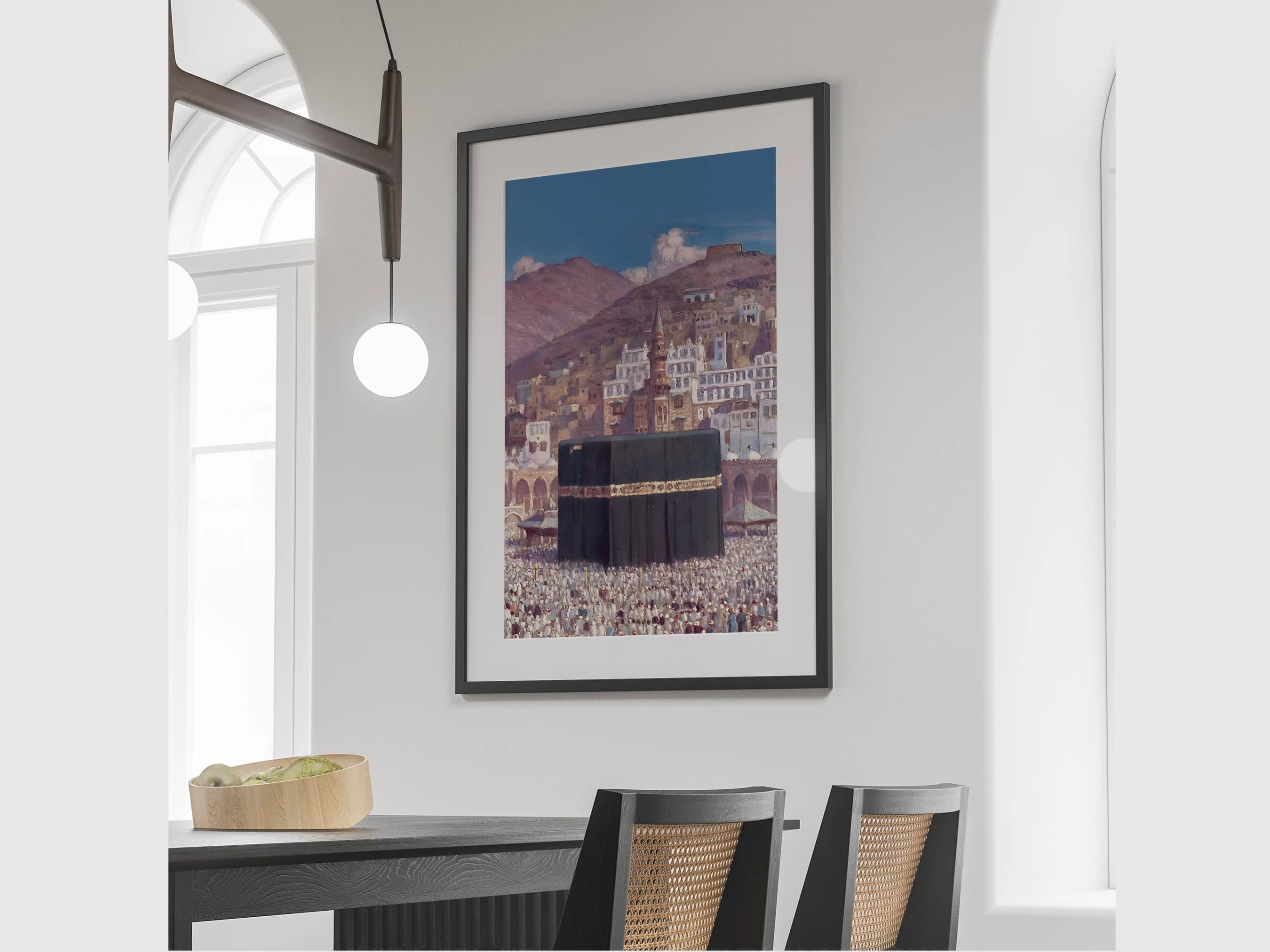 Printable Vintage Kaaba in Mekka Wall Art, Islamic wedding gift, Islamic Art Painting,islamic art ,Muslim Wall Art,Painting-Instant download - image 3