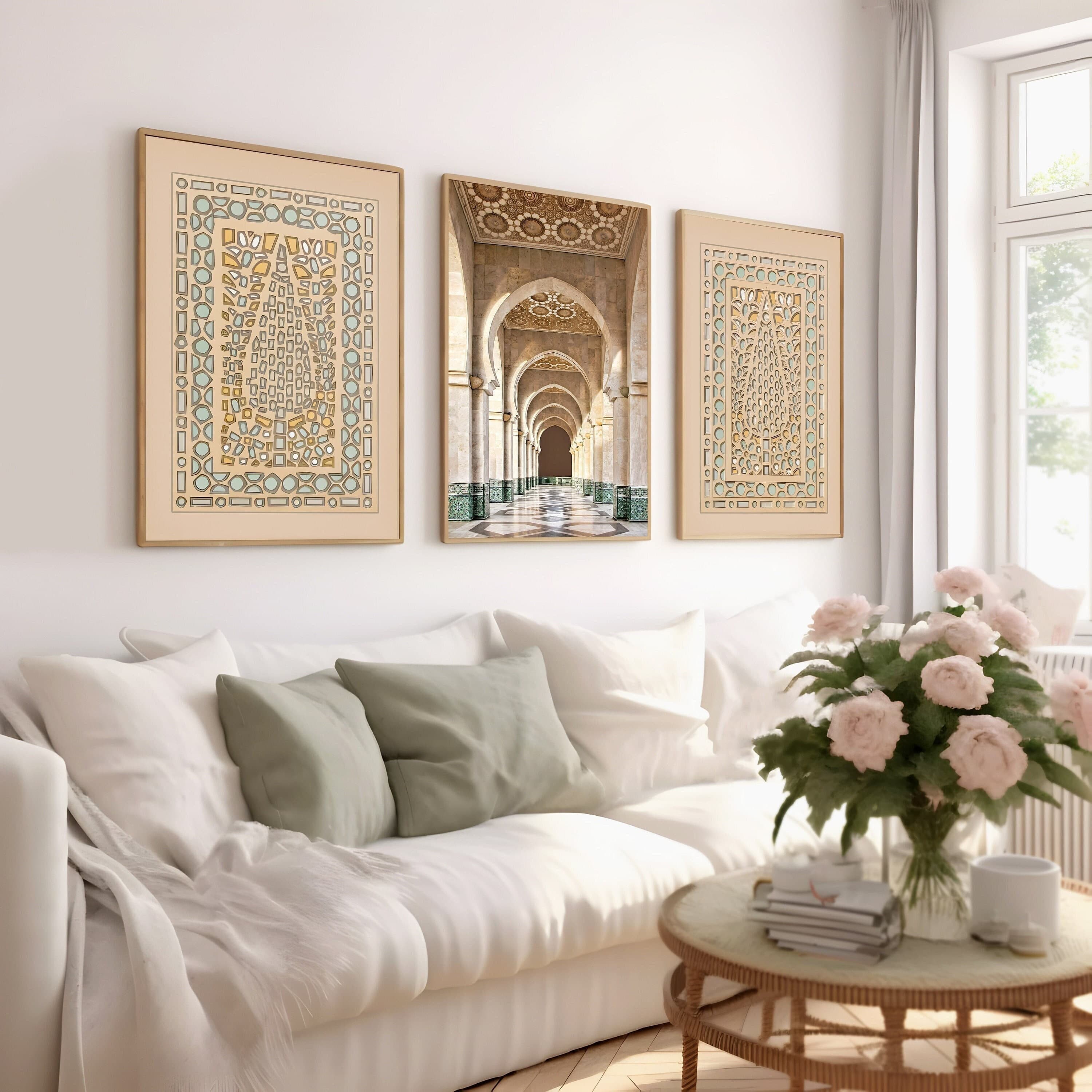 Set of 3 Arched Door with mosaic tiles