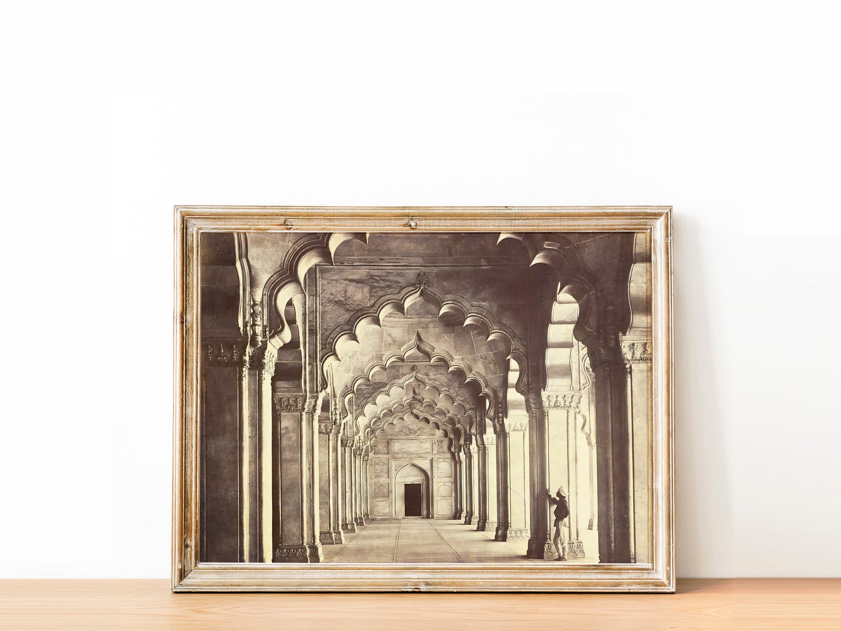 Printable Vintage Mosque Wall Art, Islamic Art Painting, Nikah gifts, Islamic Wall Decor-Muslim Home Decor, Mosque Painting-Instant Download - image 4